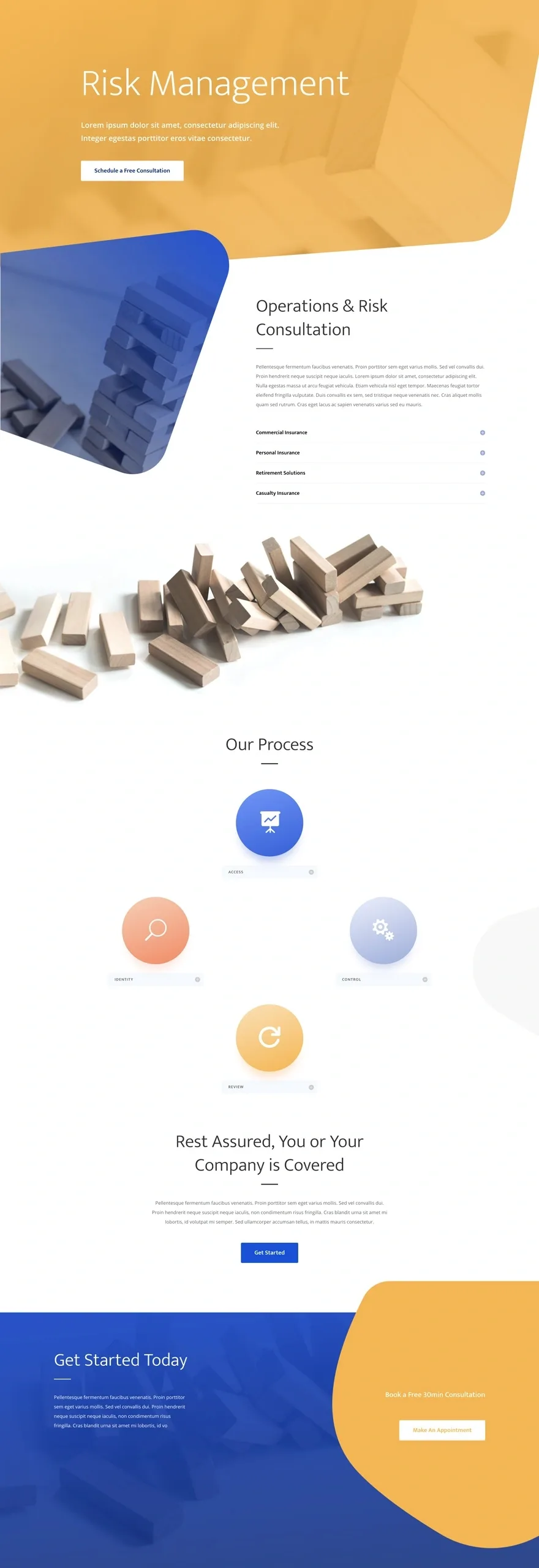 Risk Management 风险管理WordPress模板