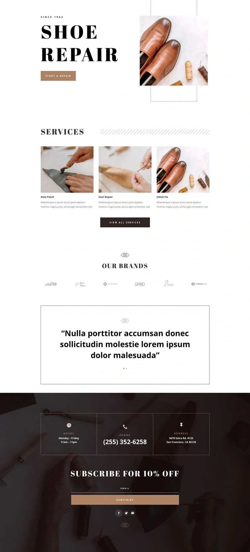 Shoe Repair 鞋履时尚WordPress模板