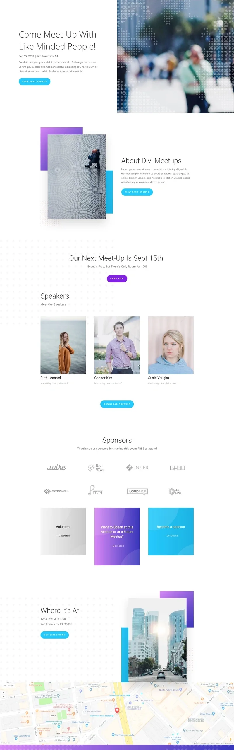 Meetup 活动策划WordPress模板