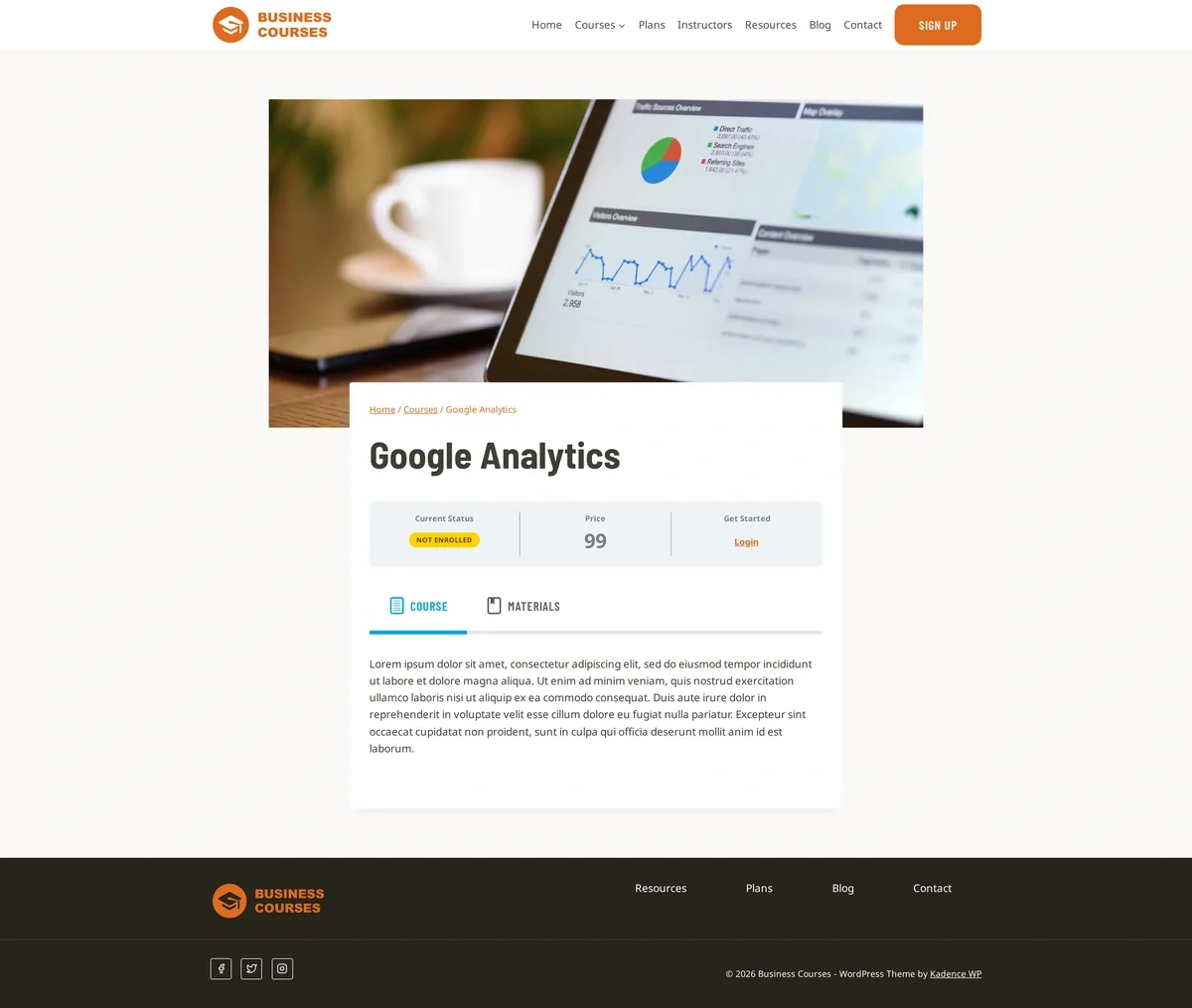 Business Courses 04 Google Analytics