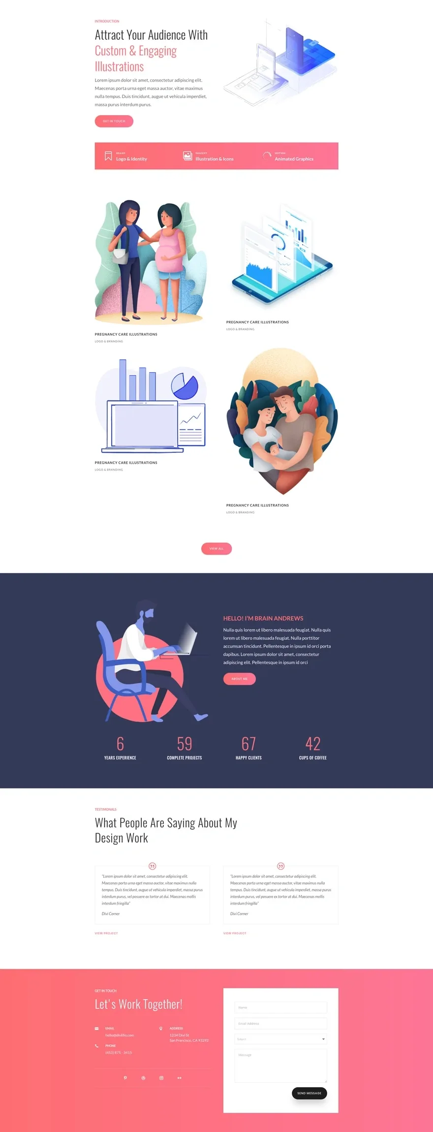 Graphic Illustrator 设计部落格WordPress模板