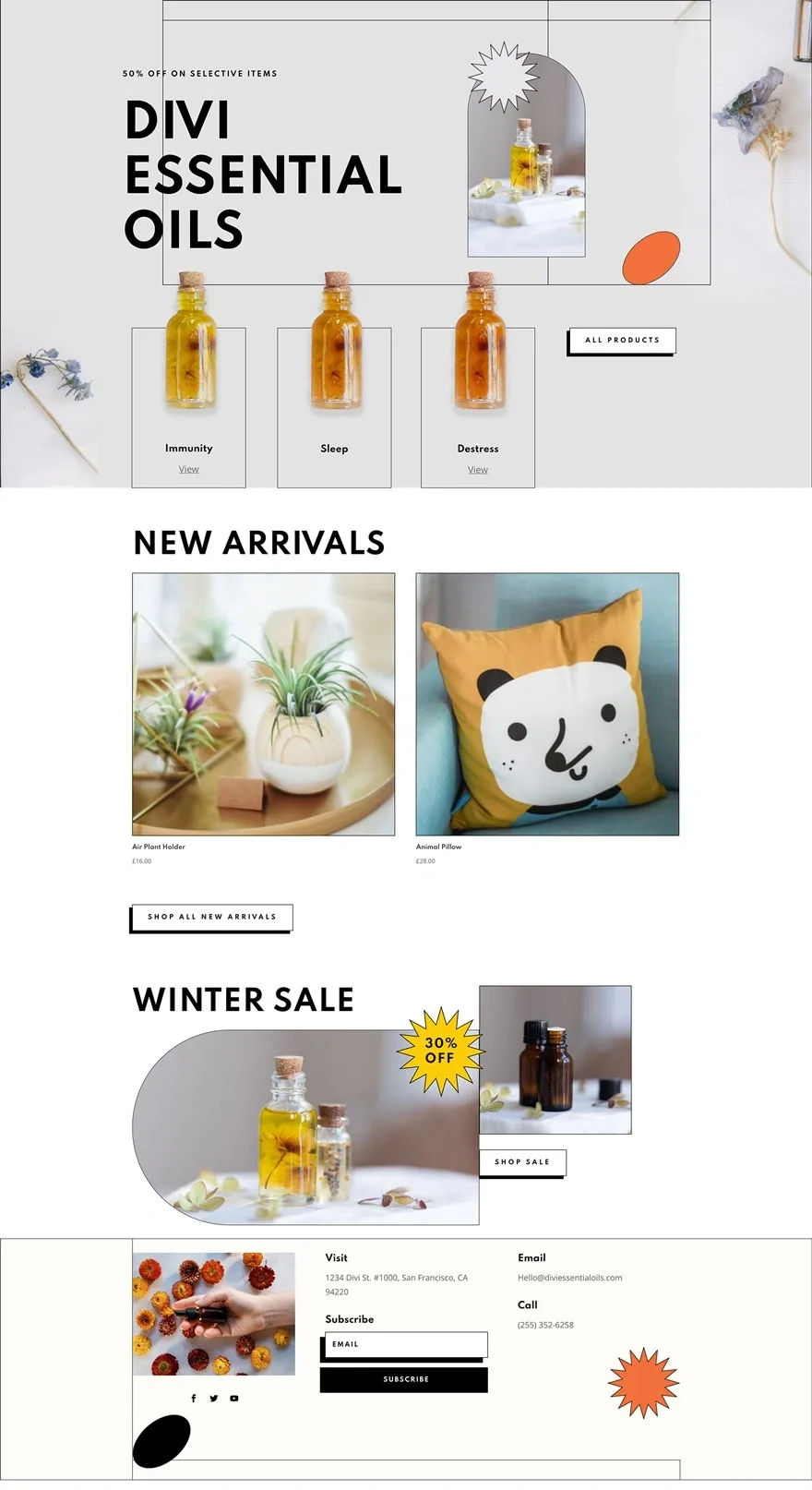 Essential Oils 精油芳疗 精油芳疗WordPress模板
