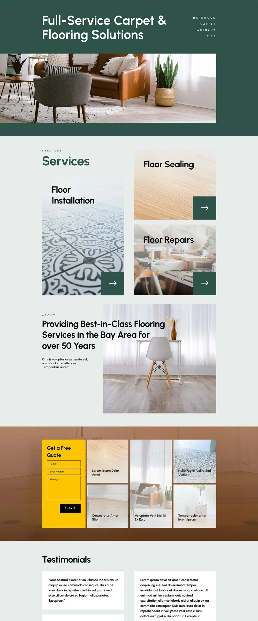 Flooring 地板装修WordPress模板