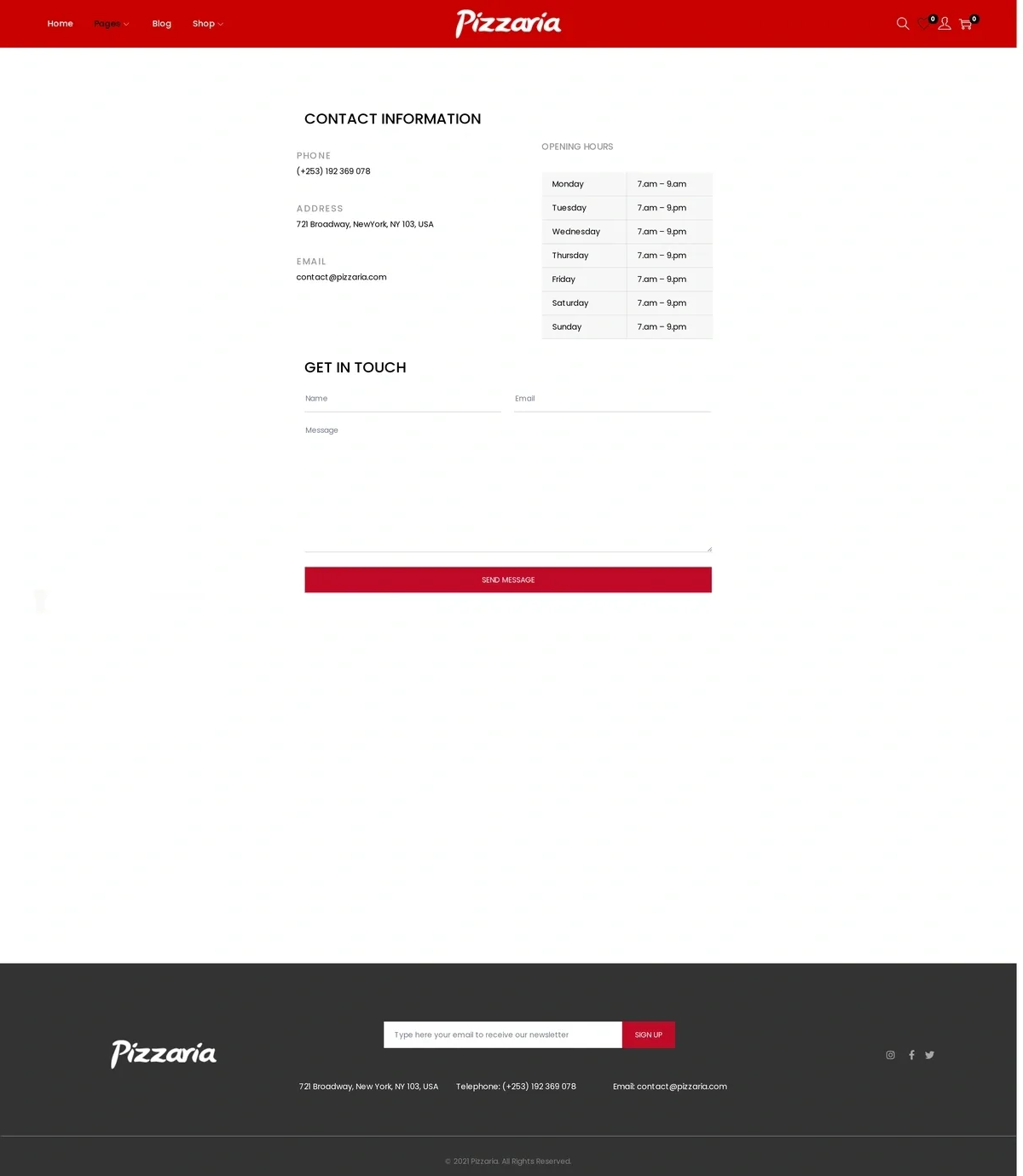 Pizza 03 Contact Us