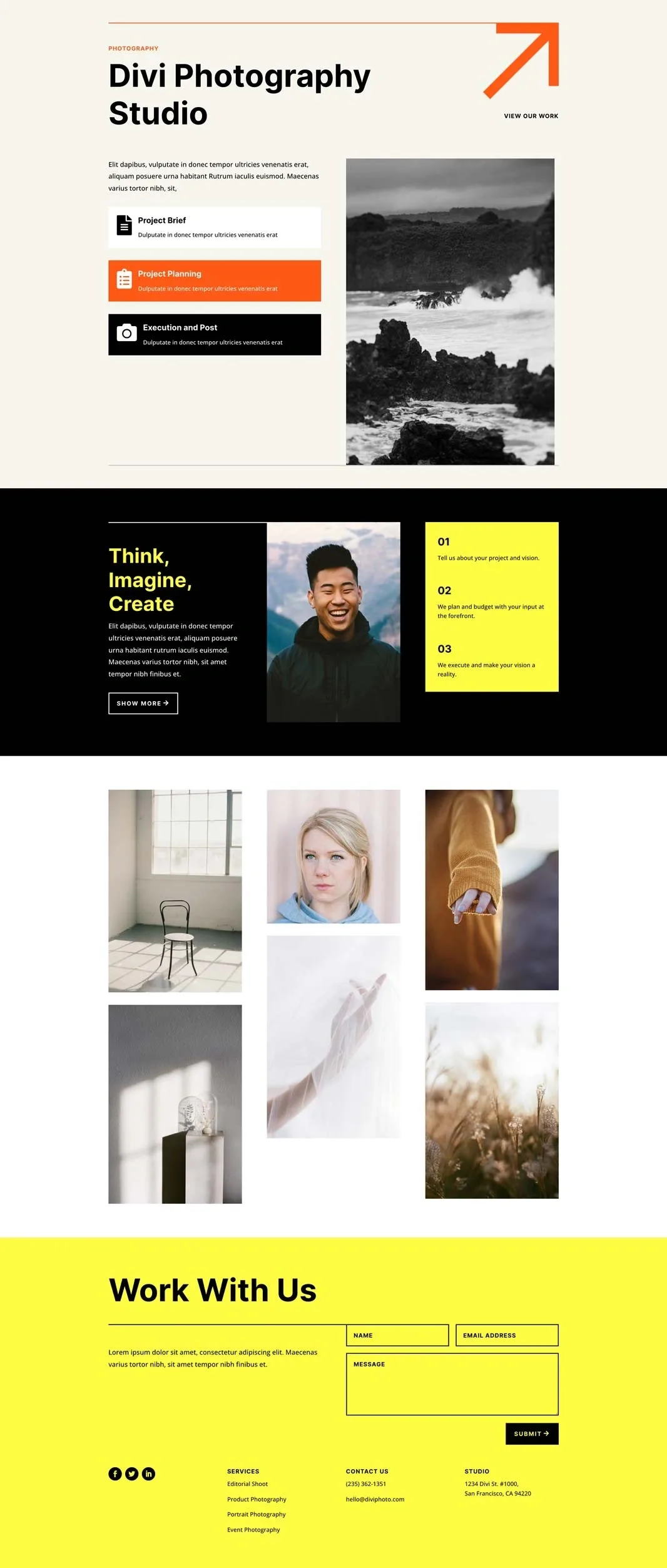 Photography Studio 设计作品集WordPress模板