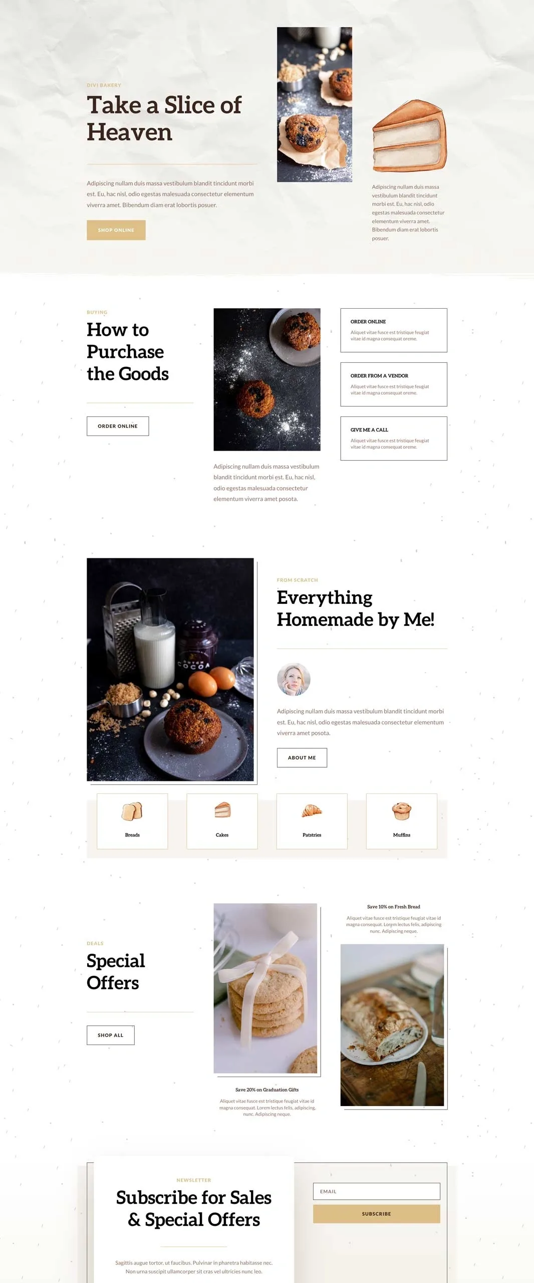 Home Baker 餐饮品牌WordPress模板