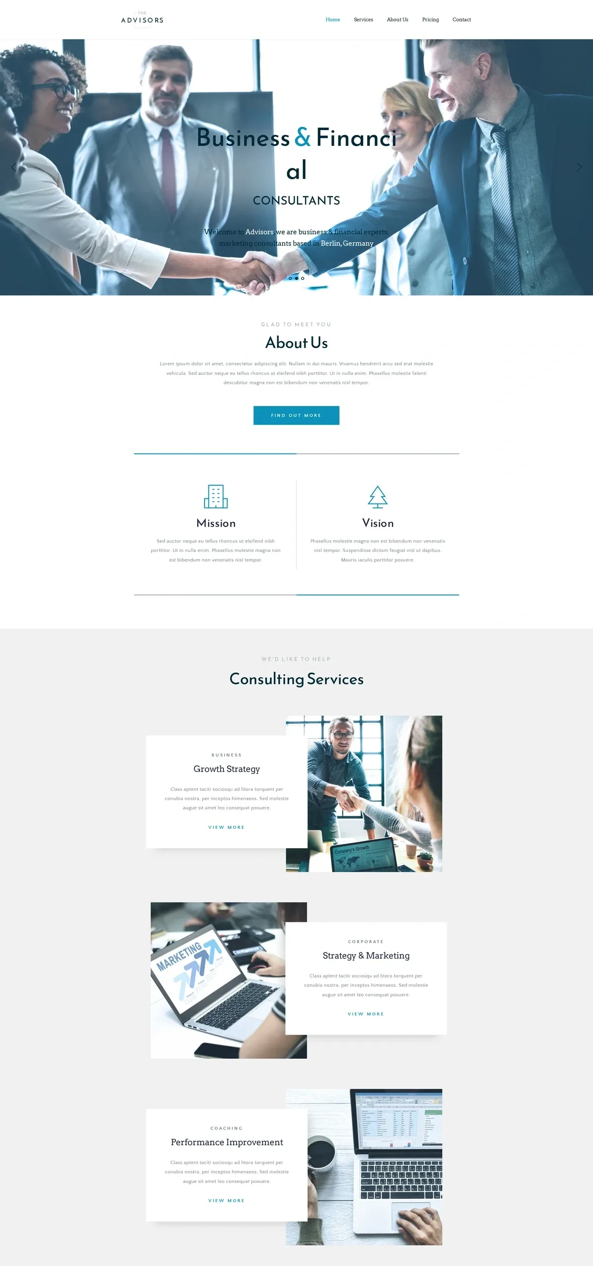 Advisors 企业顾问WordPress模板
