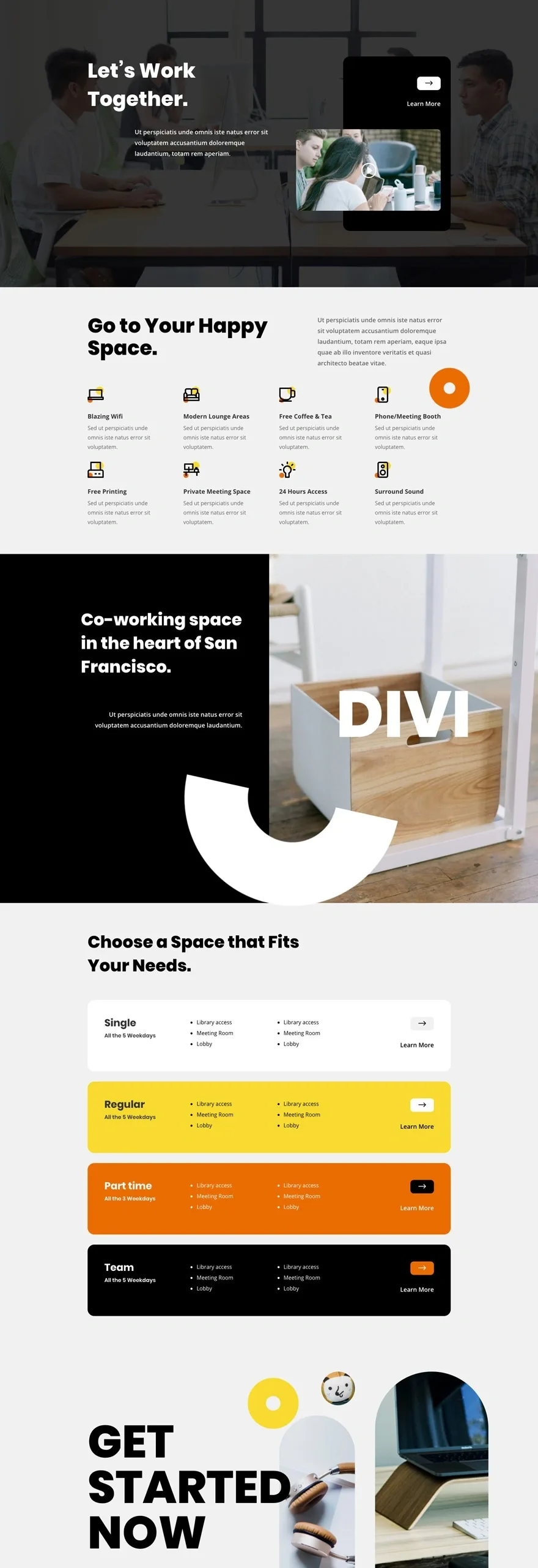 Coworking Space 共享办公WordPress模板