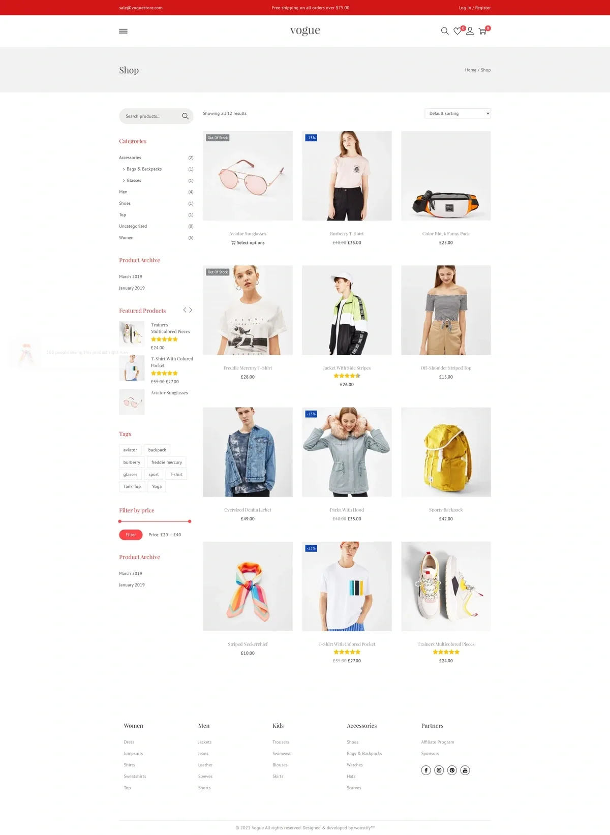 Vogue – A Minimal Fashion Shop A Minimal Fashion Shop 04 Shop
