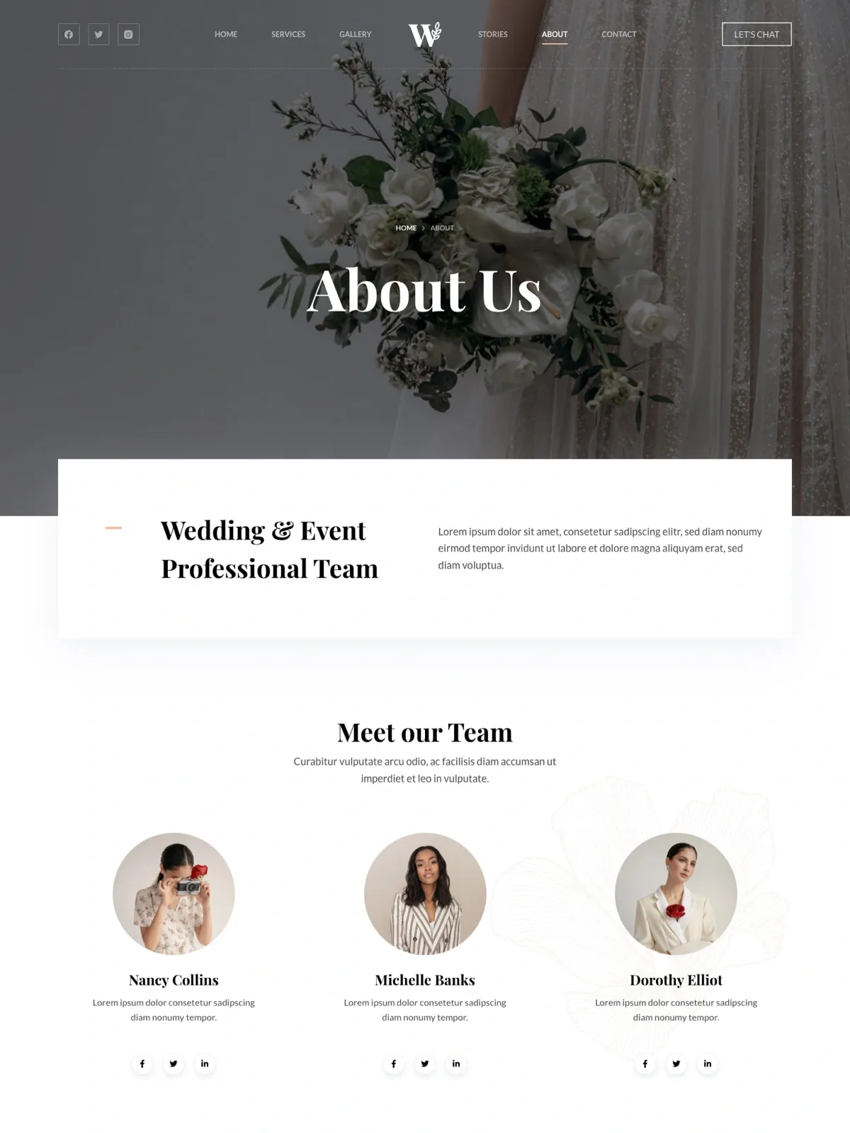 Wedding 关于页面