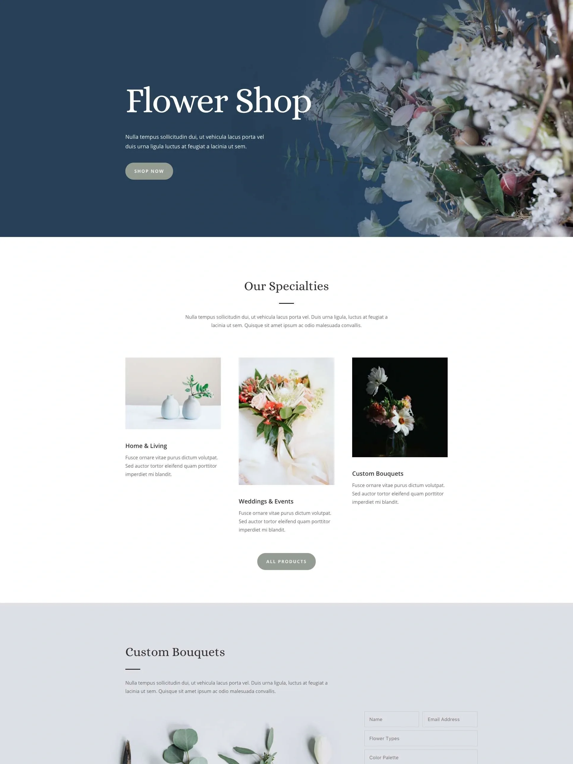 Florist 鲜花绿植 鲜花绿植WordPress模板