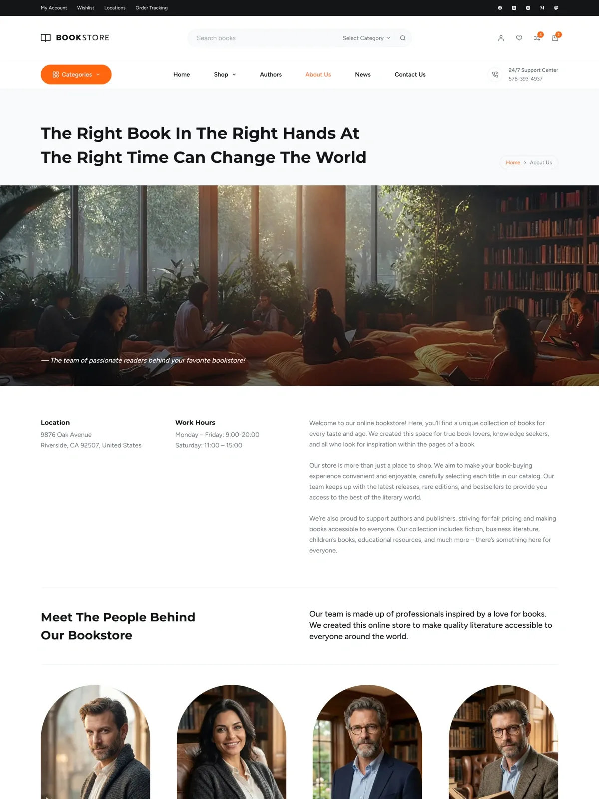 Book Store 02 关于我们页面