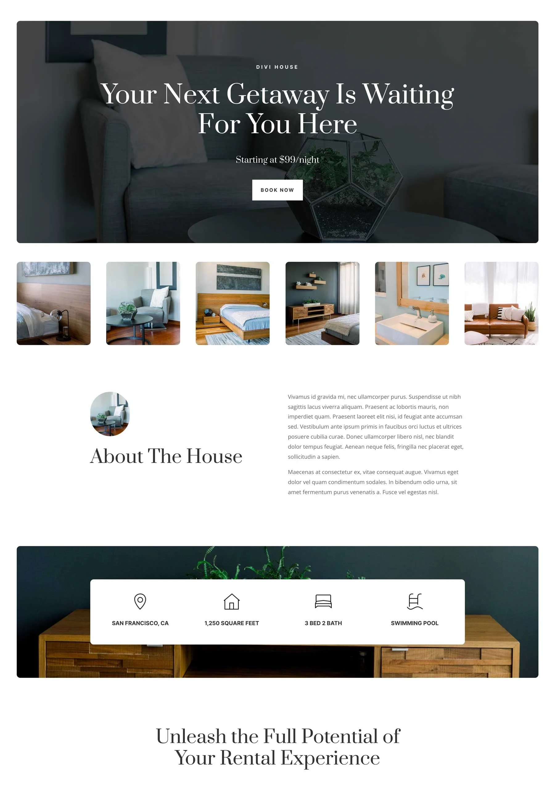 Home Rental 旅游住宿WordPress模板