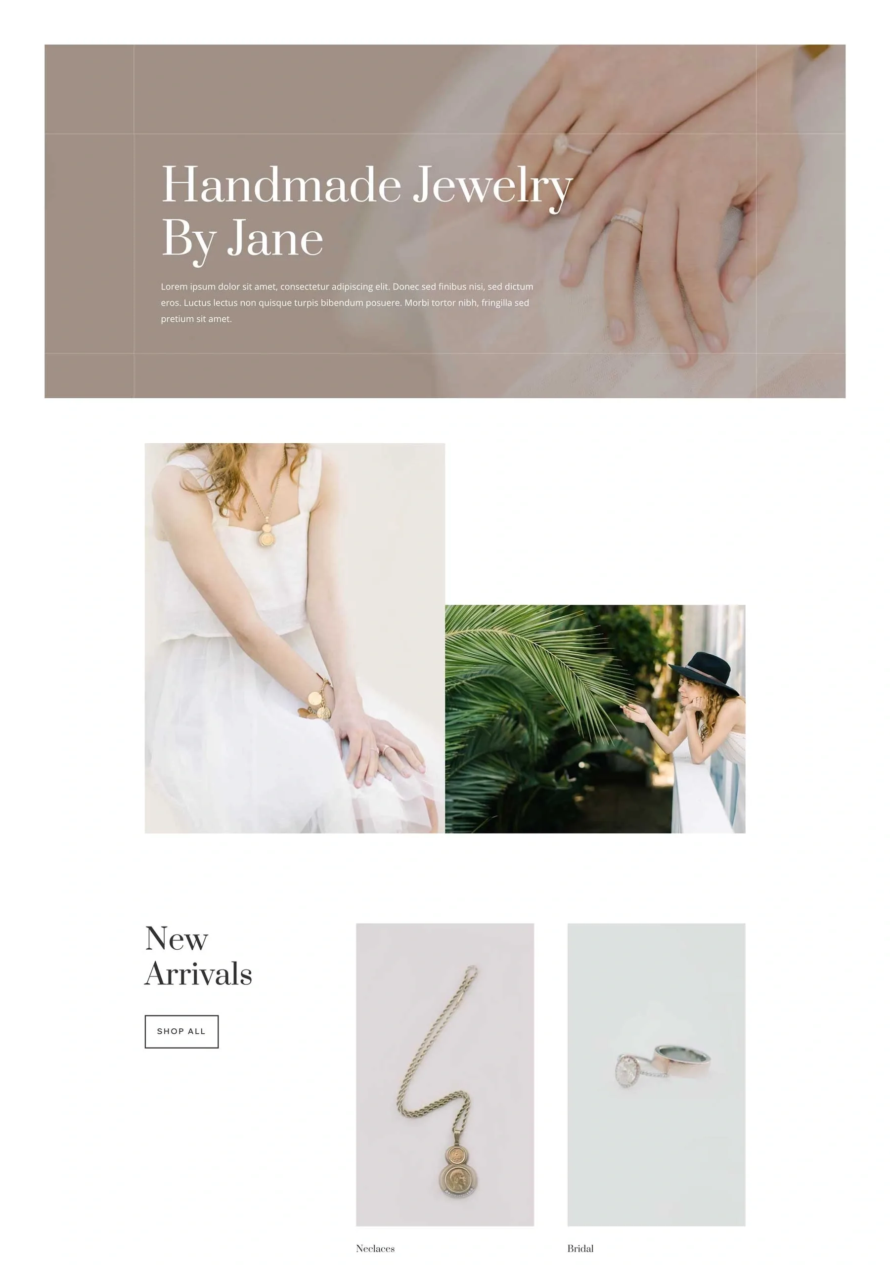 Jewelry Artist 设计作品集WordPress模板