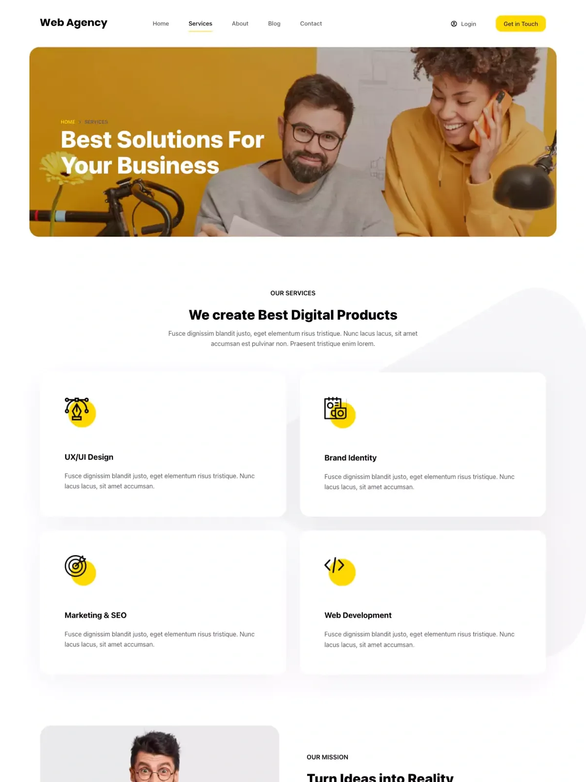 Web Agency 02 服务页面