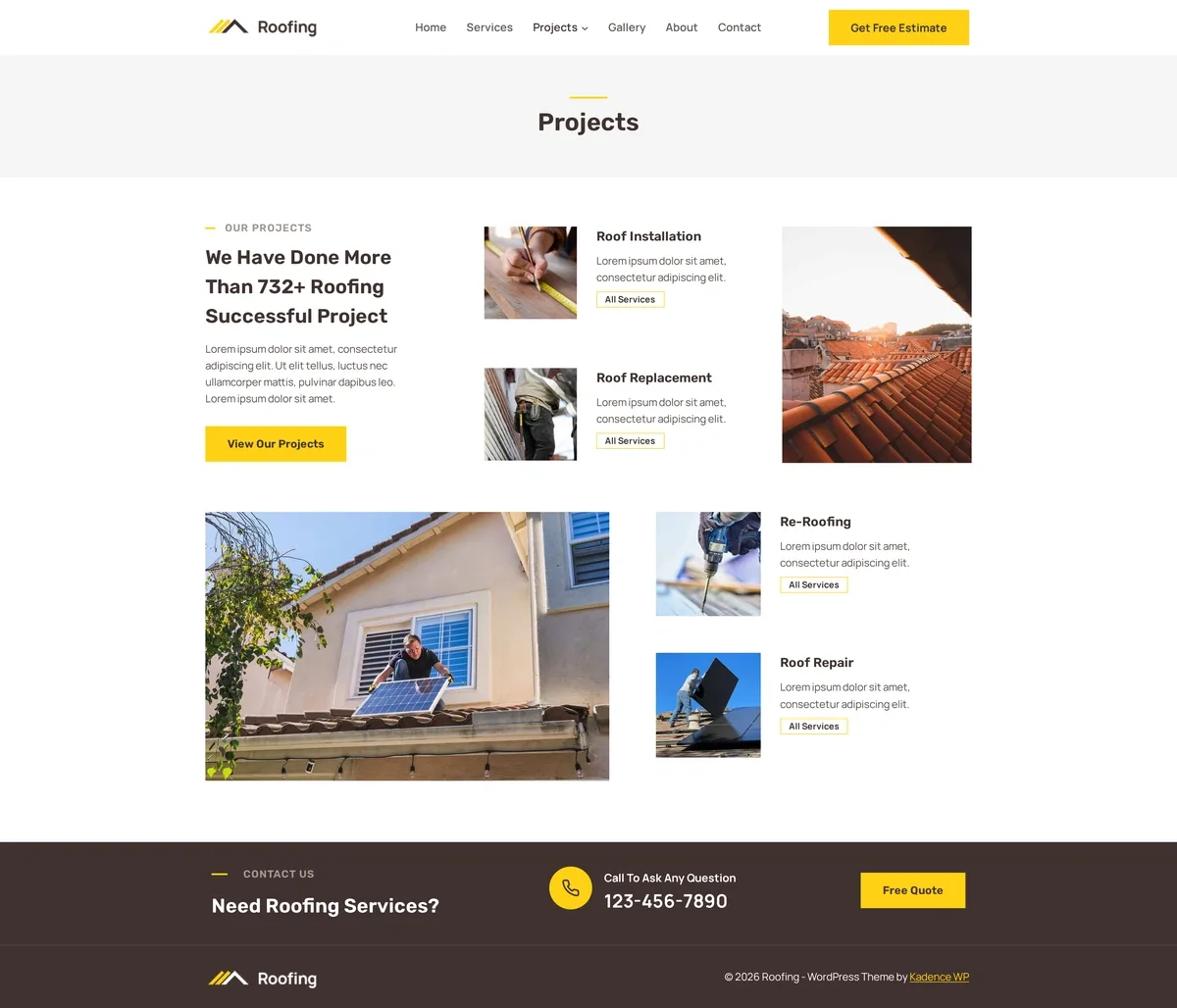 Roofing 专案展开