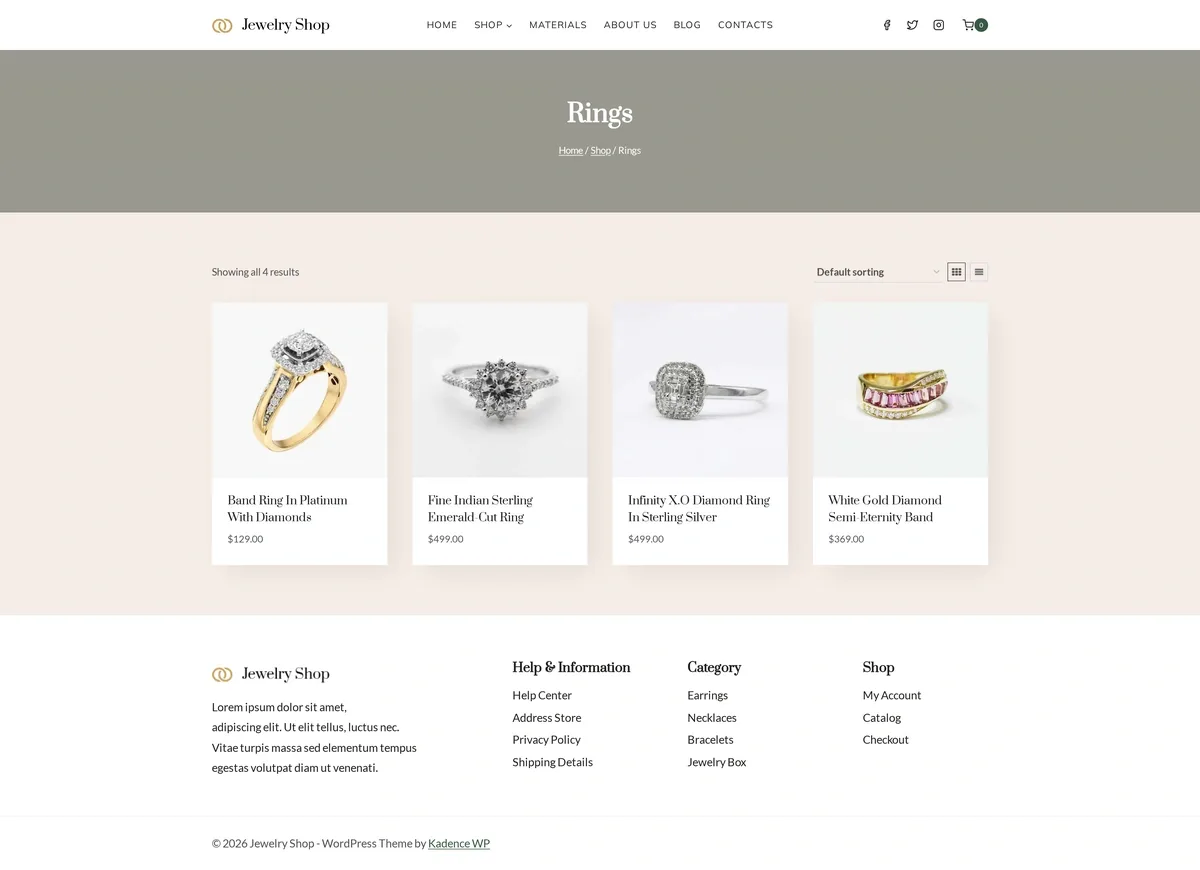 Jewelry Shop 05 戒指