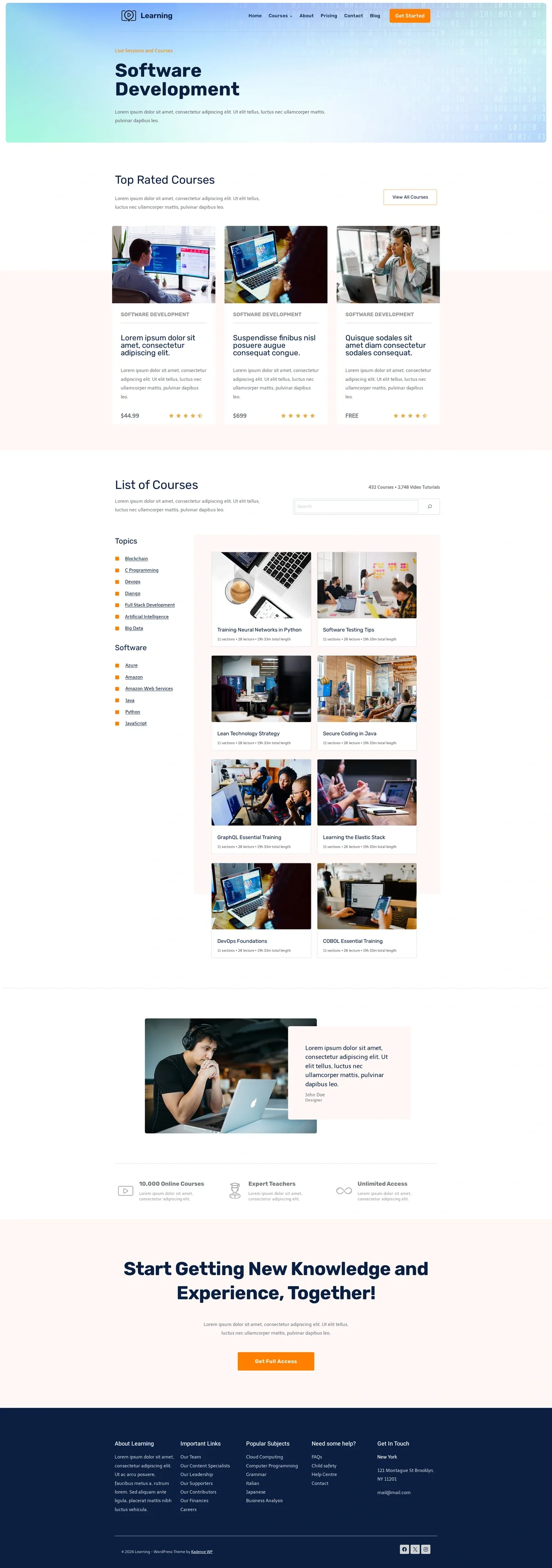 Online Course 02 课程列表