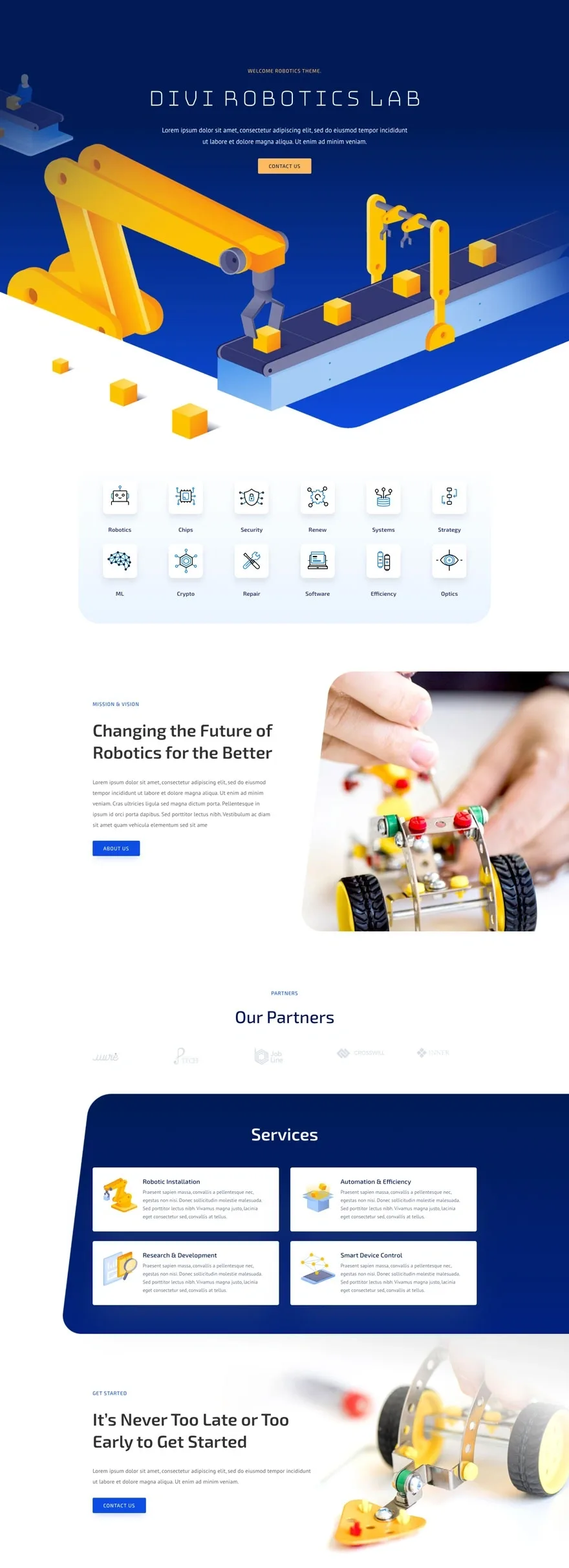 Robotics SaaS工具WordPress模板