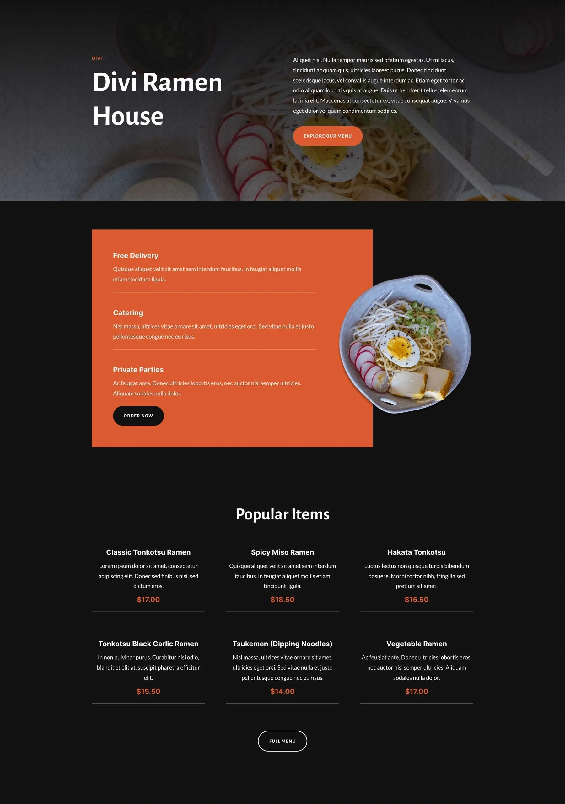 Ramen Shop 餐饮品牌WordPress模板