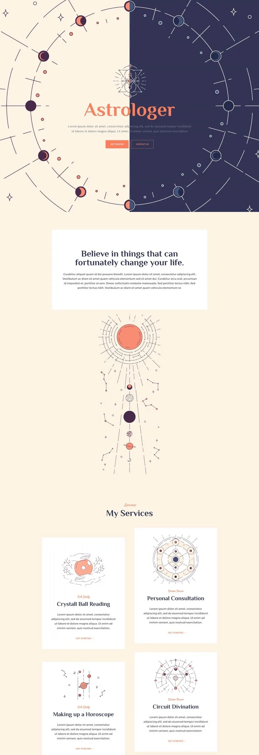 Astrologer 占星命理WordPress模板