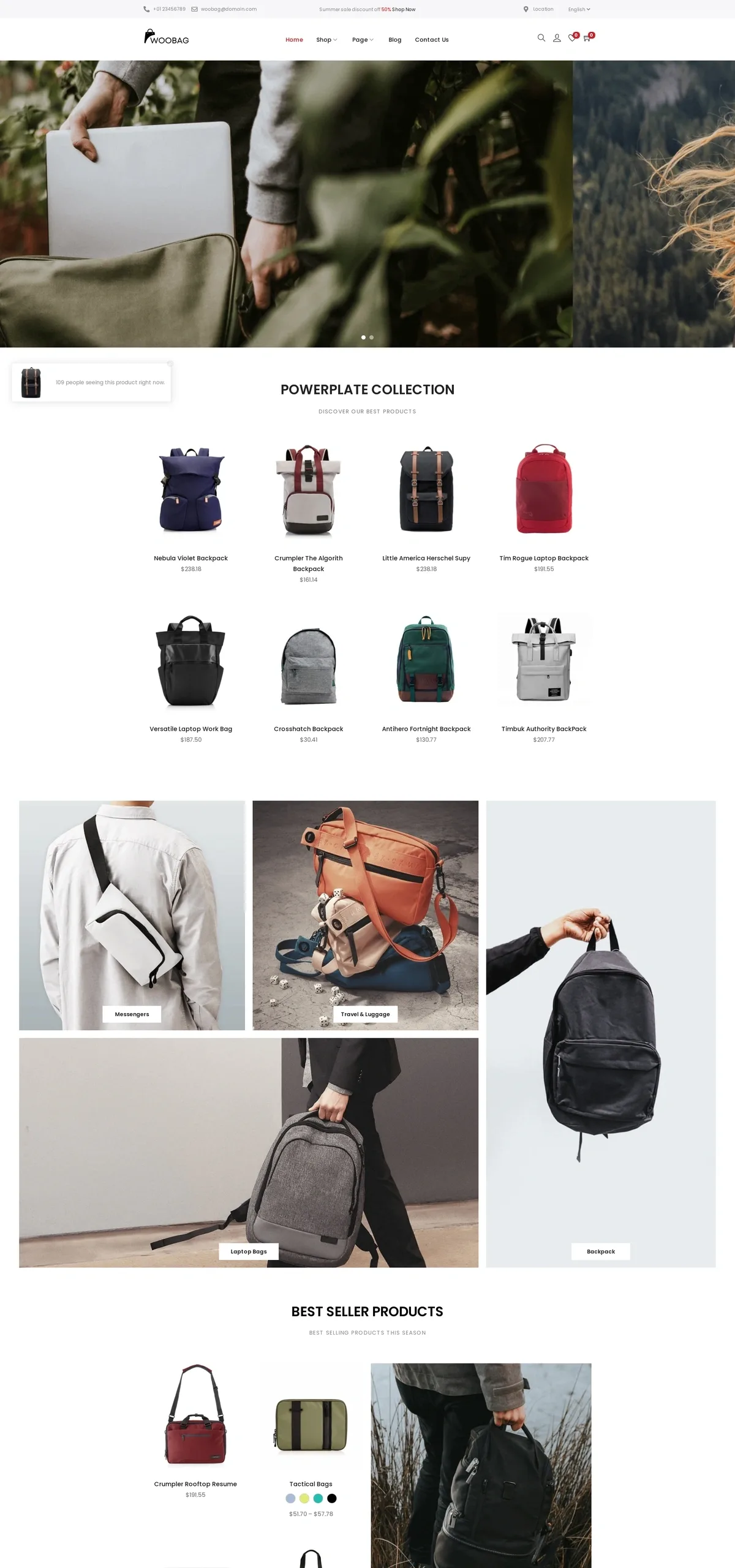 Bag 皮具箱包WordPress模板