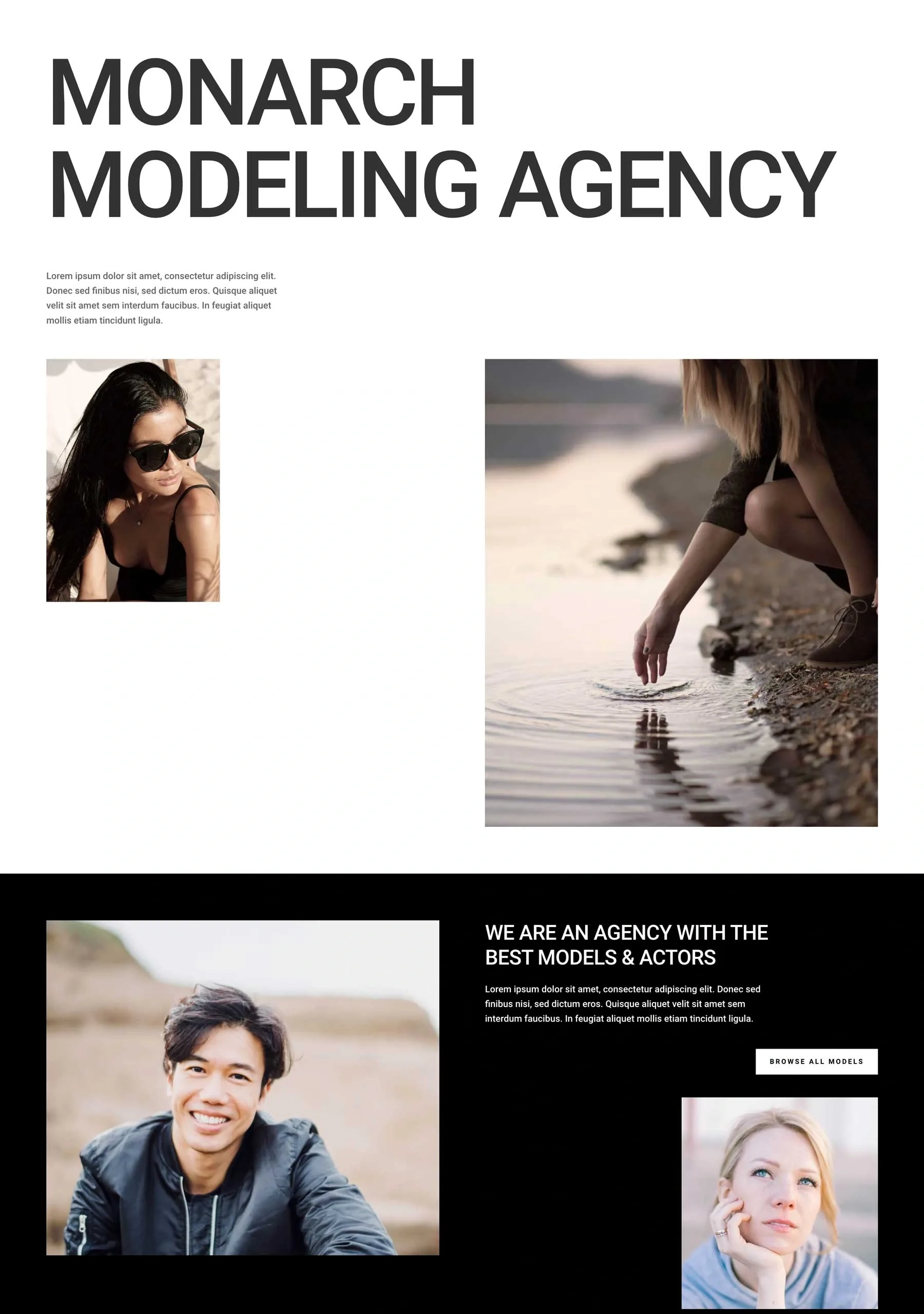 Modeling Agency 时尚模特WordPress模板