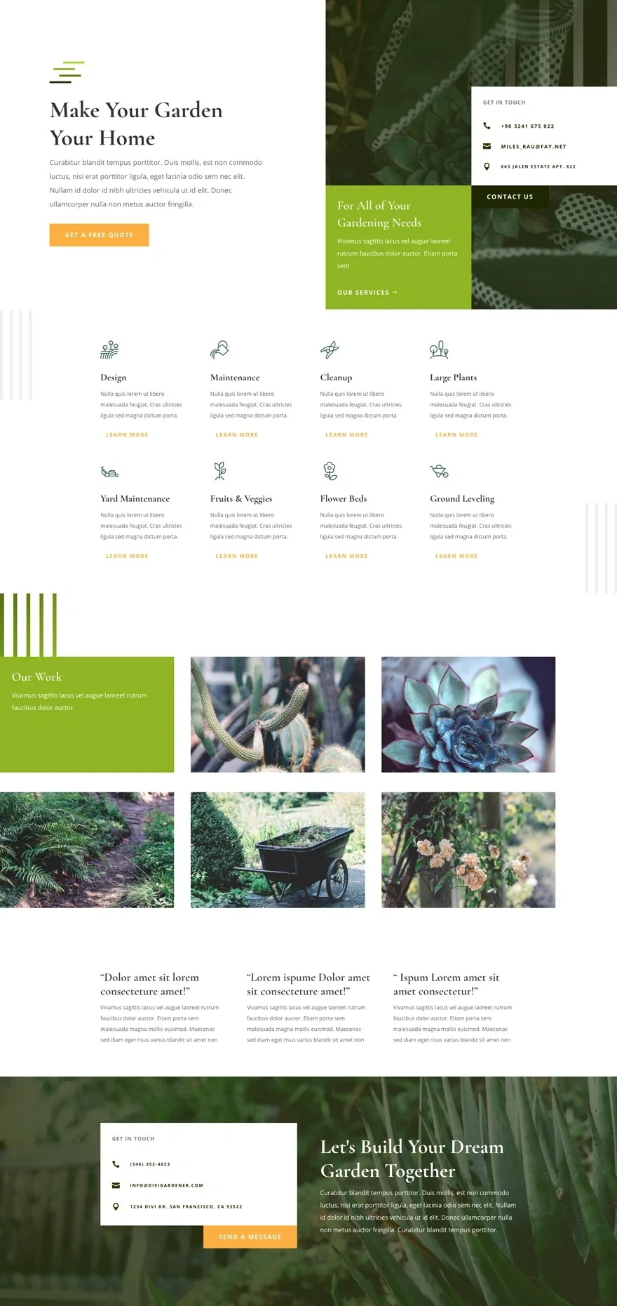 Gardener 园艺服务WordPress模板