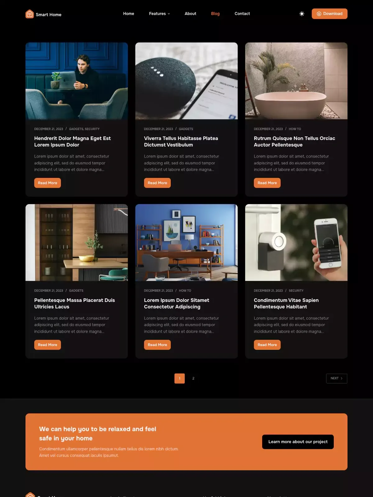 Smart Home 03 部落格页面