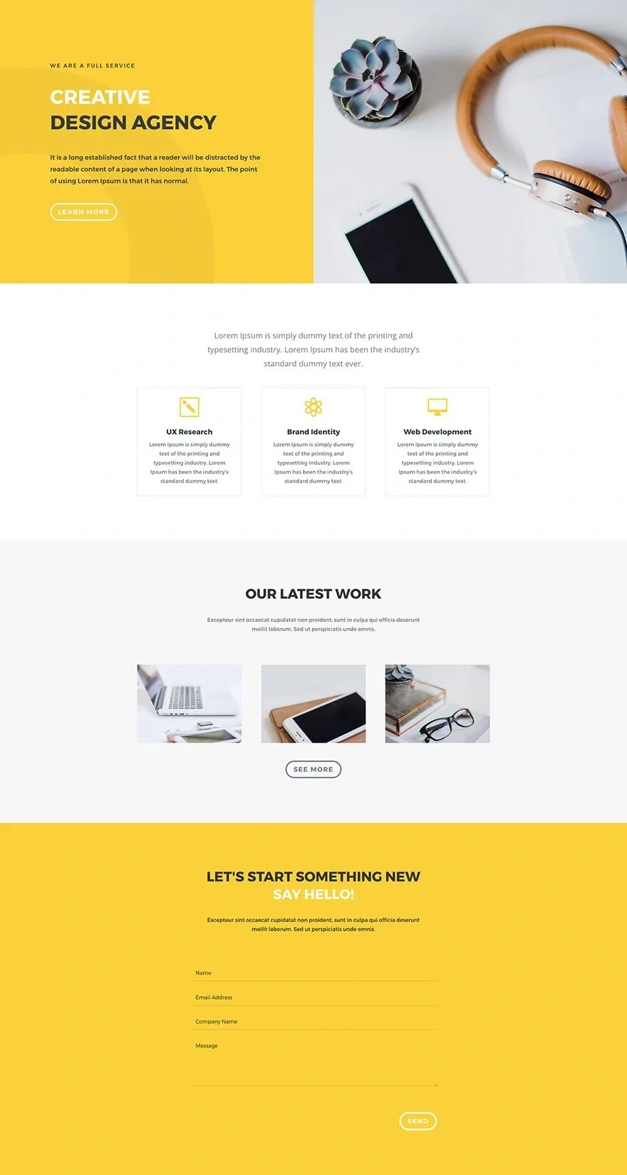 Design Agency 设计工作室WordPress模板