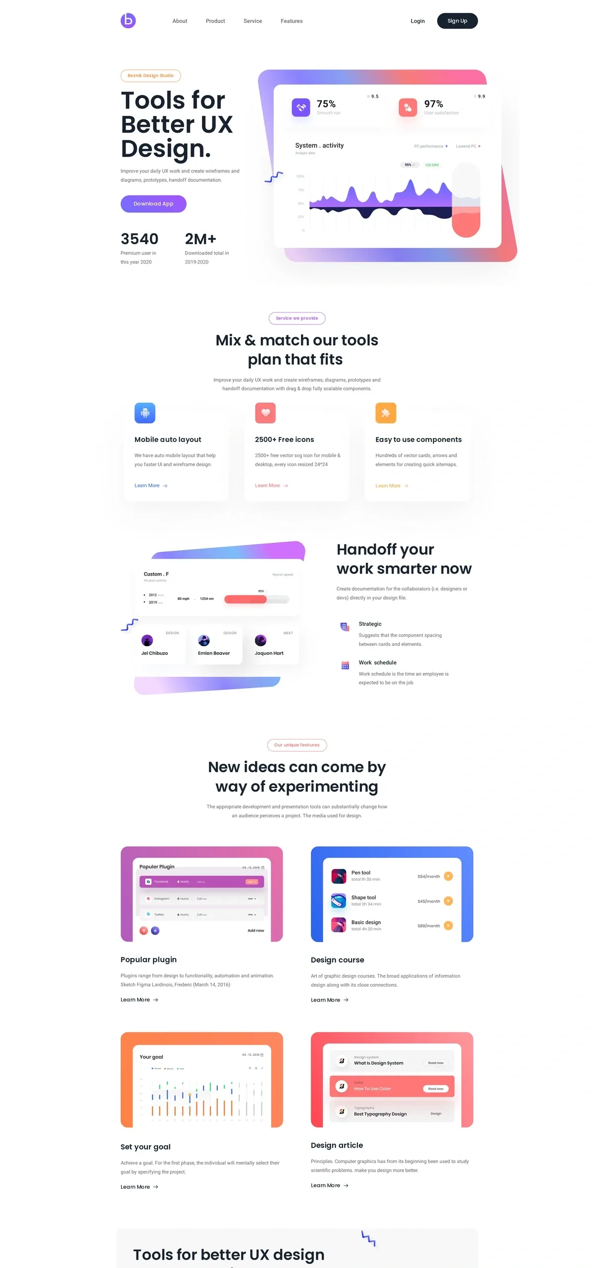 Design Tools 软件App产品WordPress模板