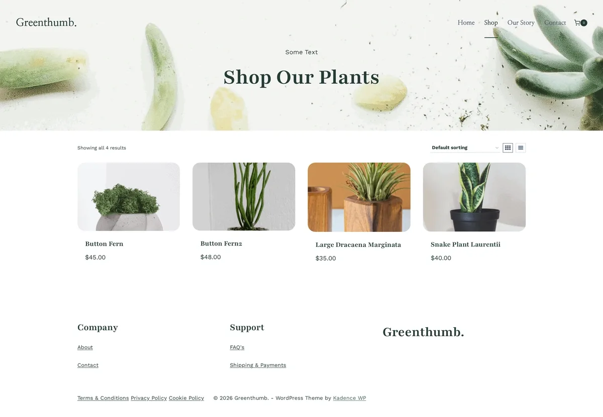 Greenthumb shop