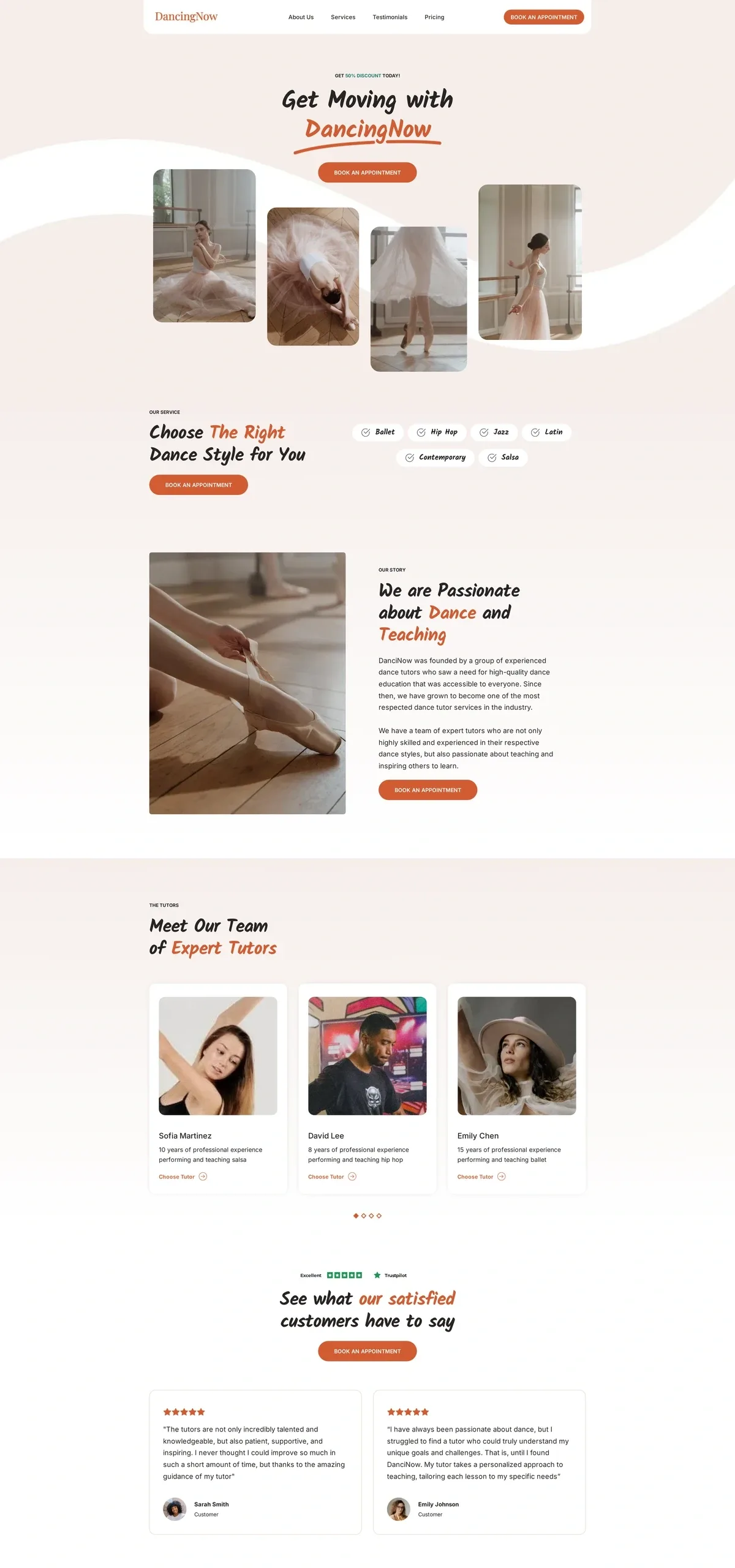 Dance Tutor 教育课程WordPress模板