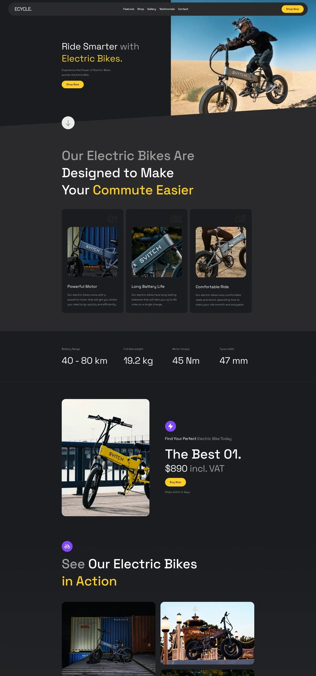 E-Cycle 自行车电商WordPress模板