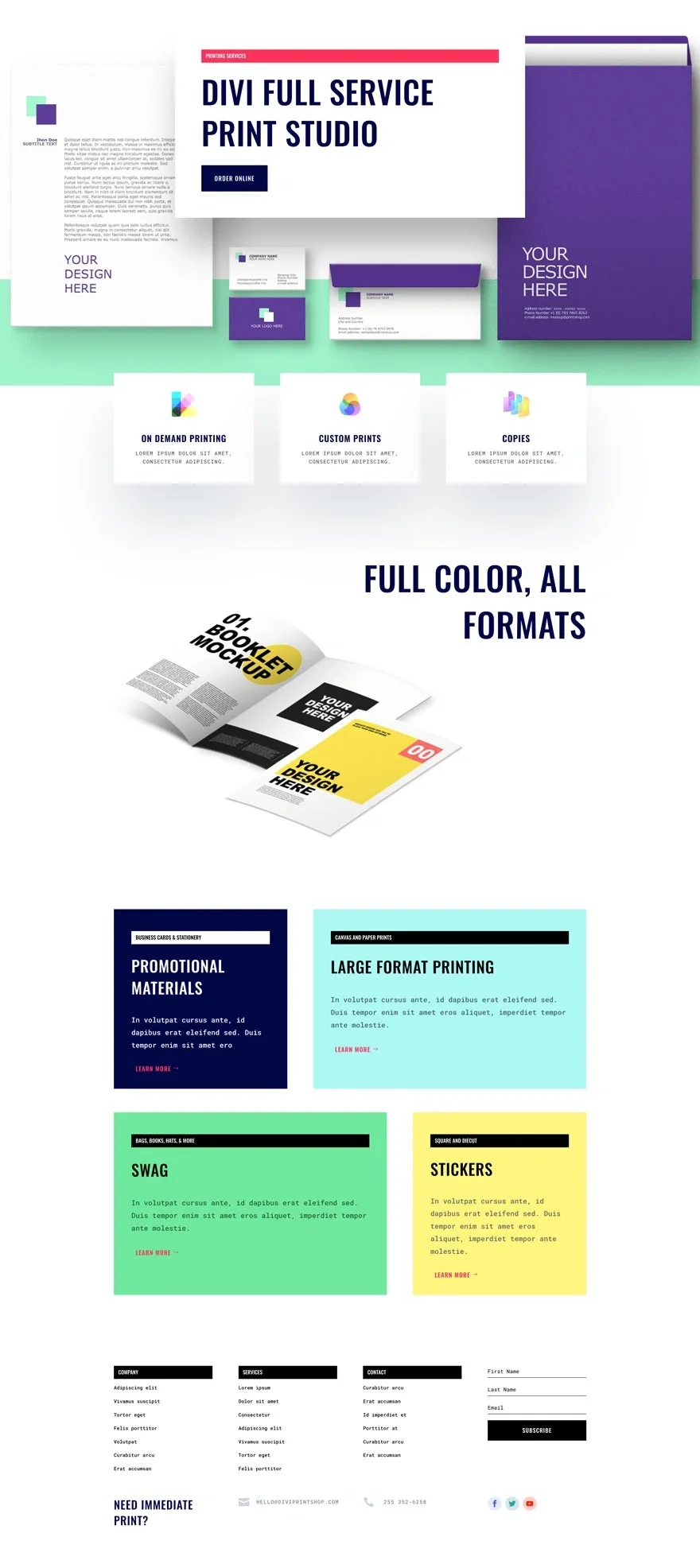 Print Shop 印刷电商WordPress模板