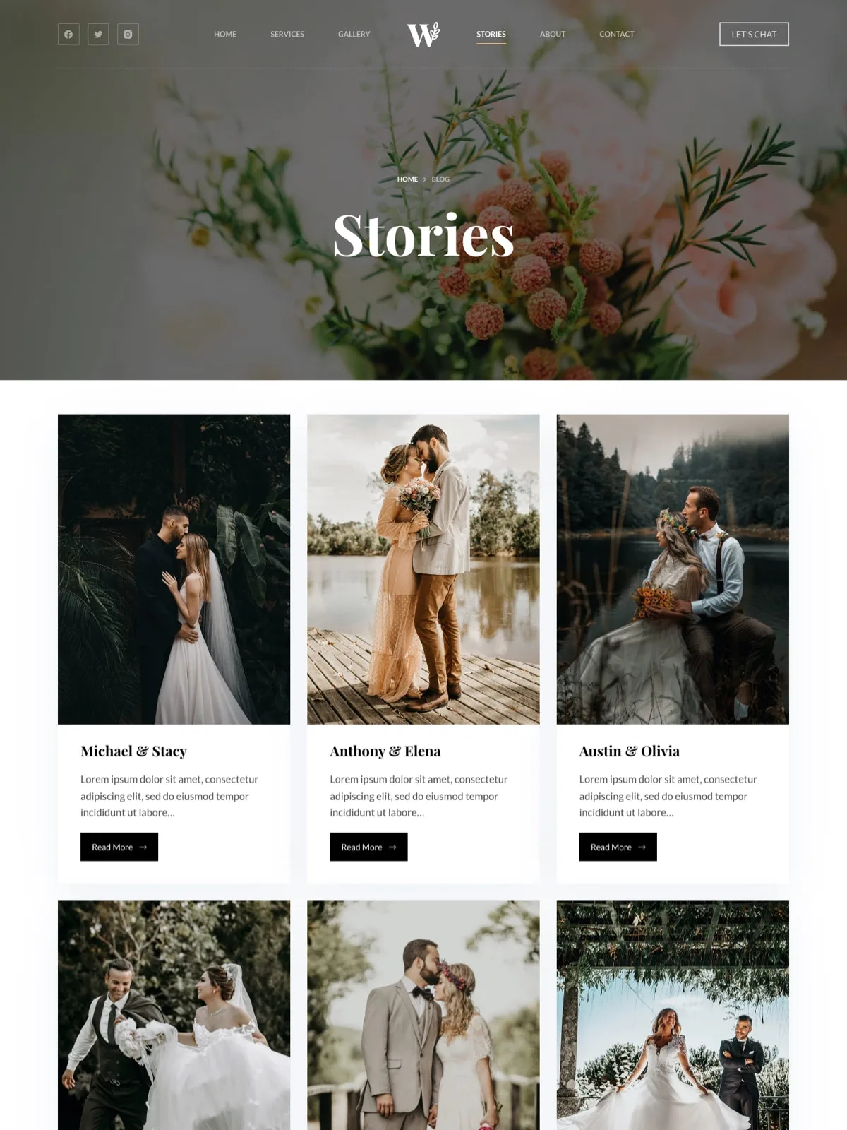 Wedding 故事页面