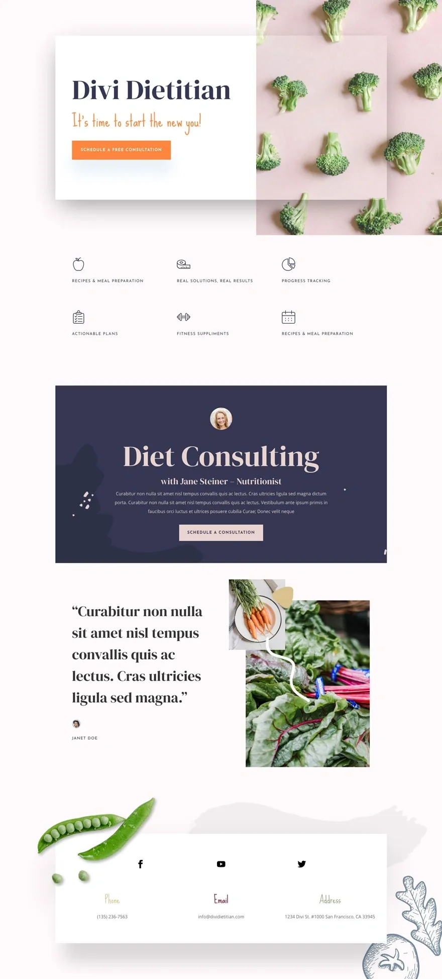 Dietitian 健康诊疗WordPress模板