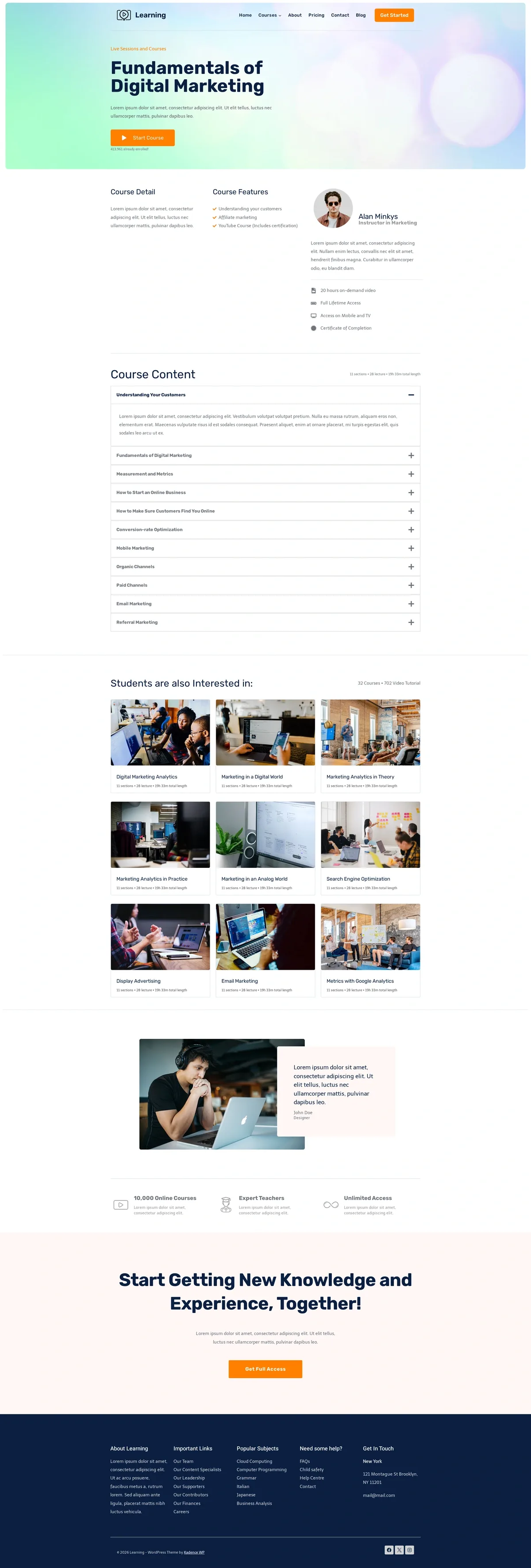 Online Course 03 单页