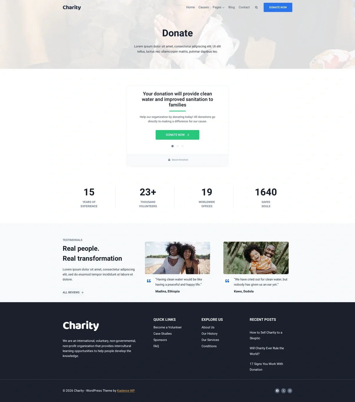 Charity 捐款