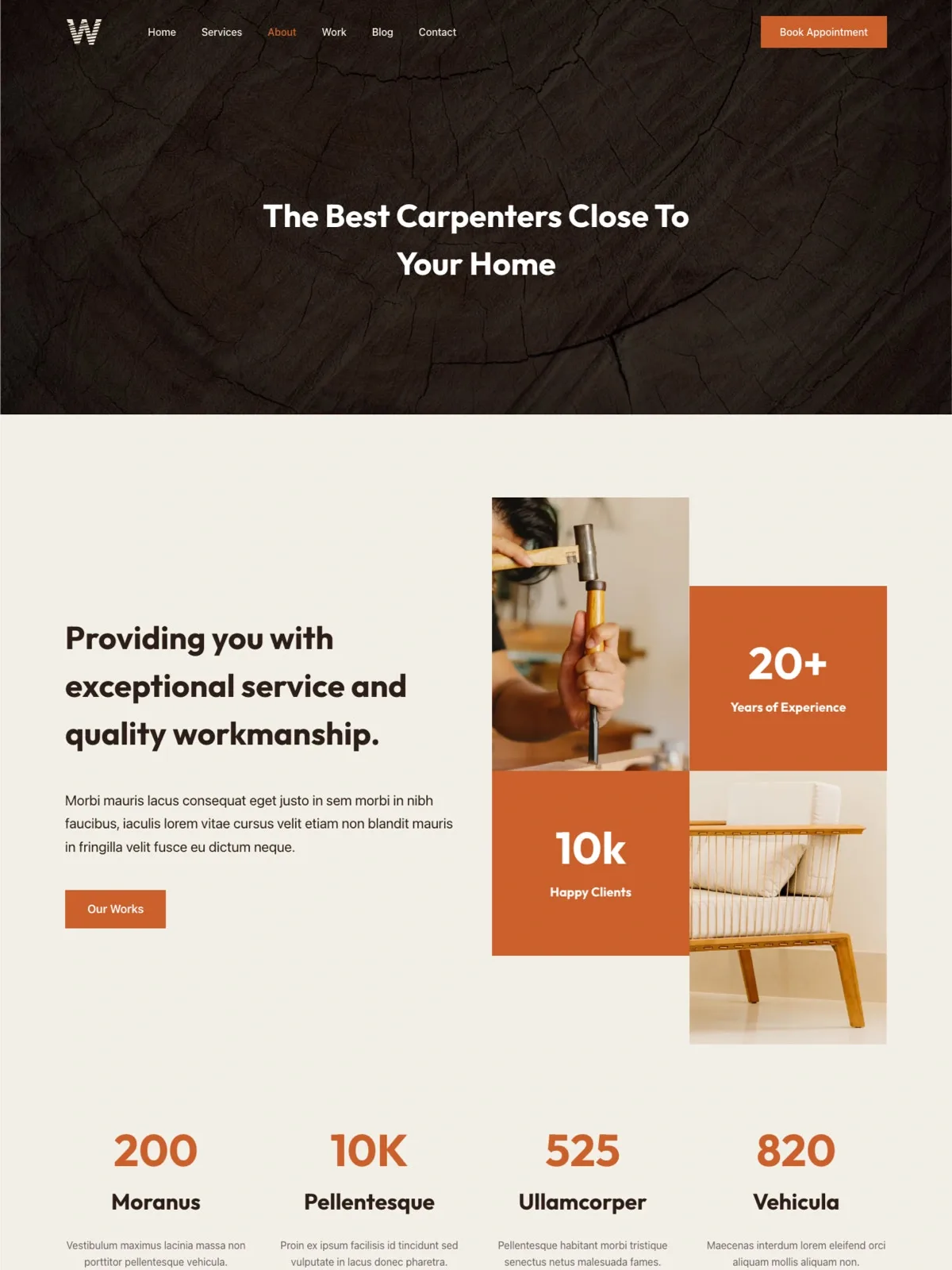 Wood 关于页面