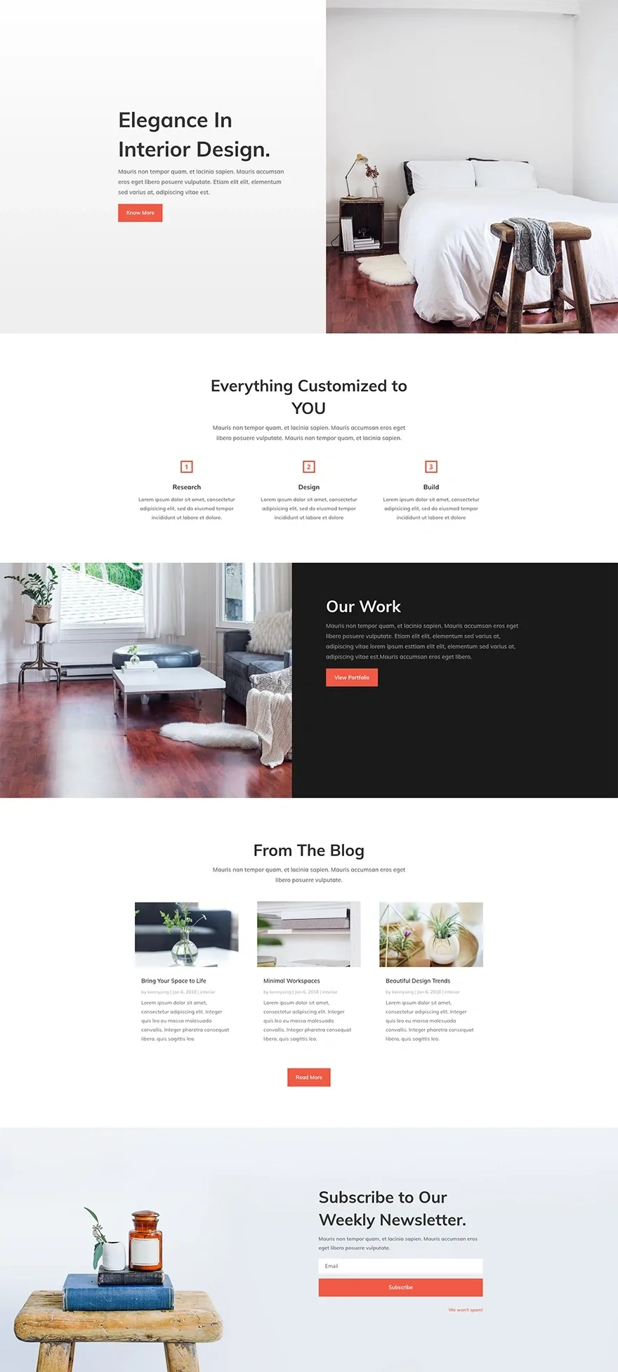 Interior Design Company 建筑室内设计WordPress模板