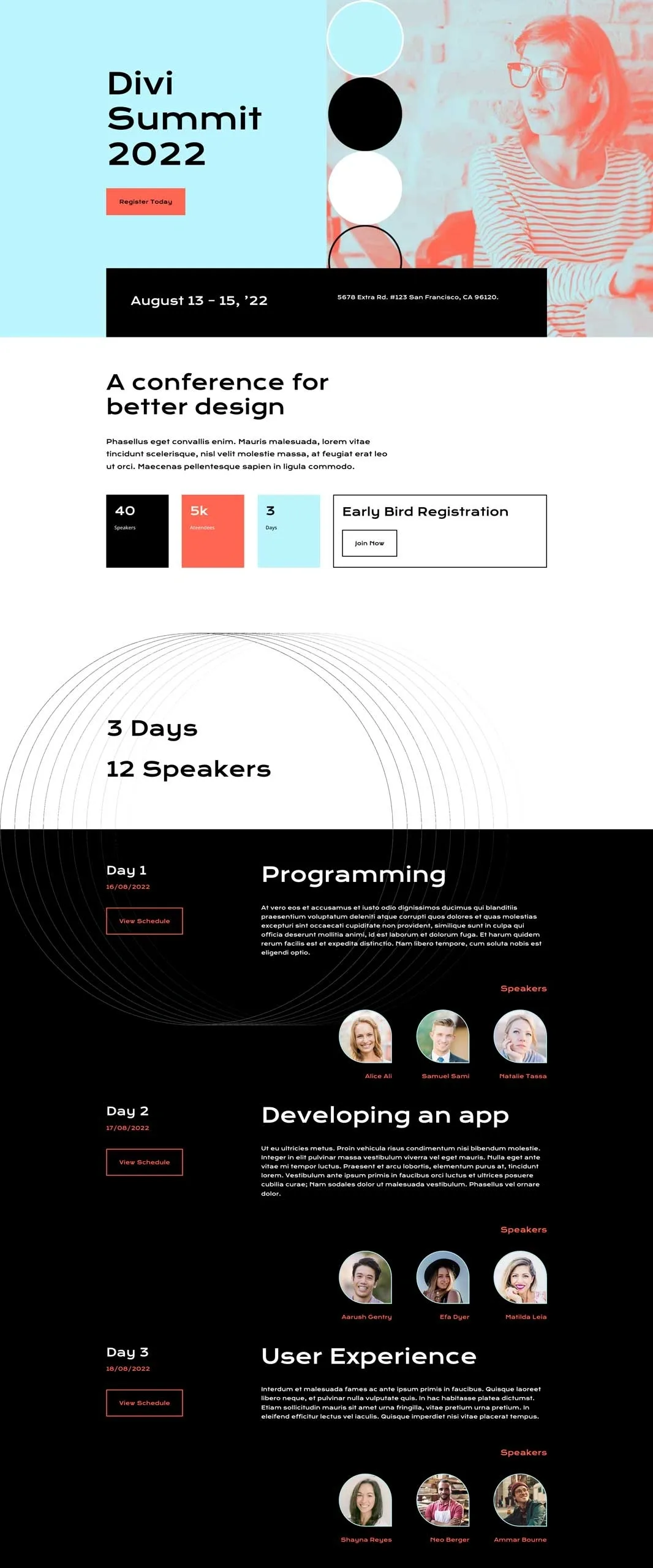 Conference 活动策划WordPress模板