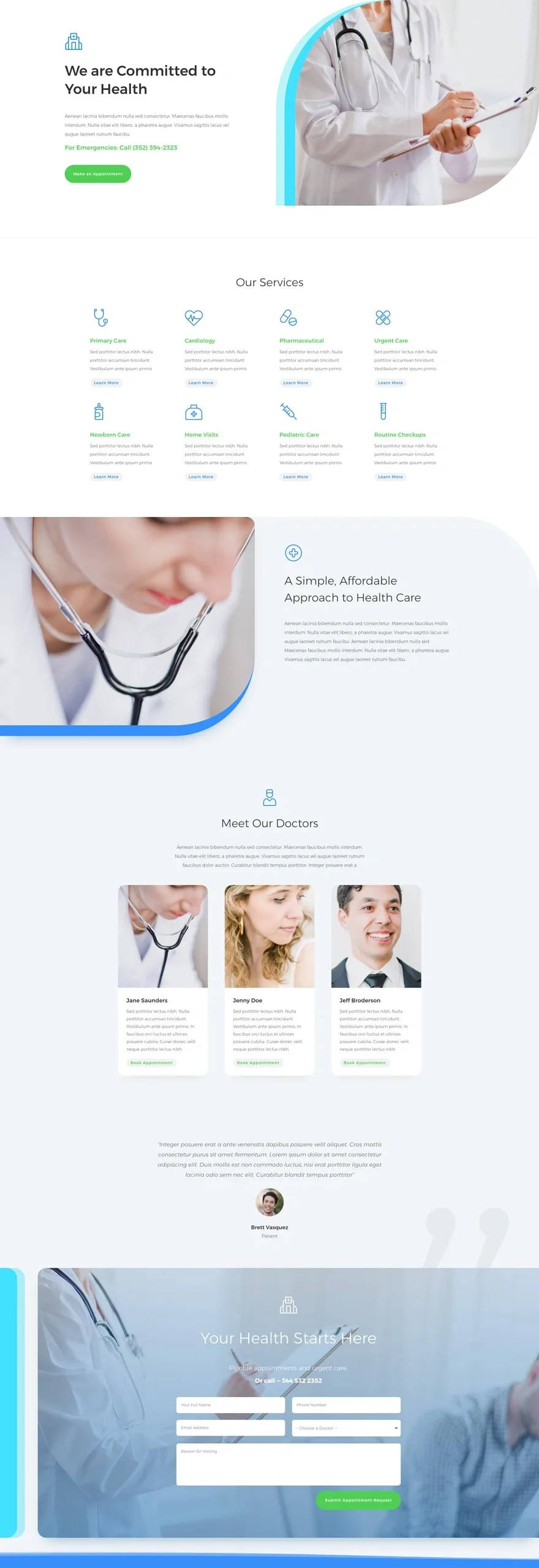 Doctor’s Office 健康诊疗WordPress模板