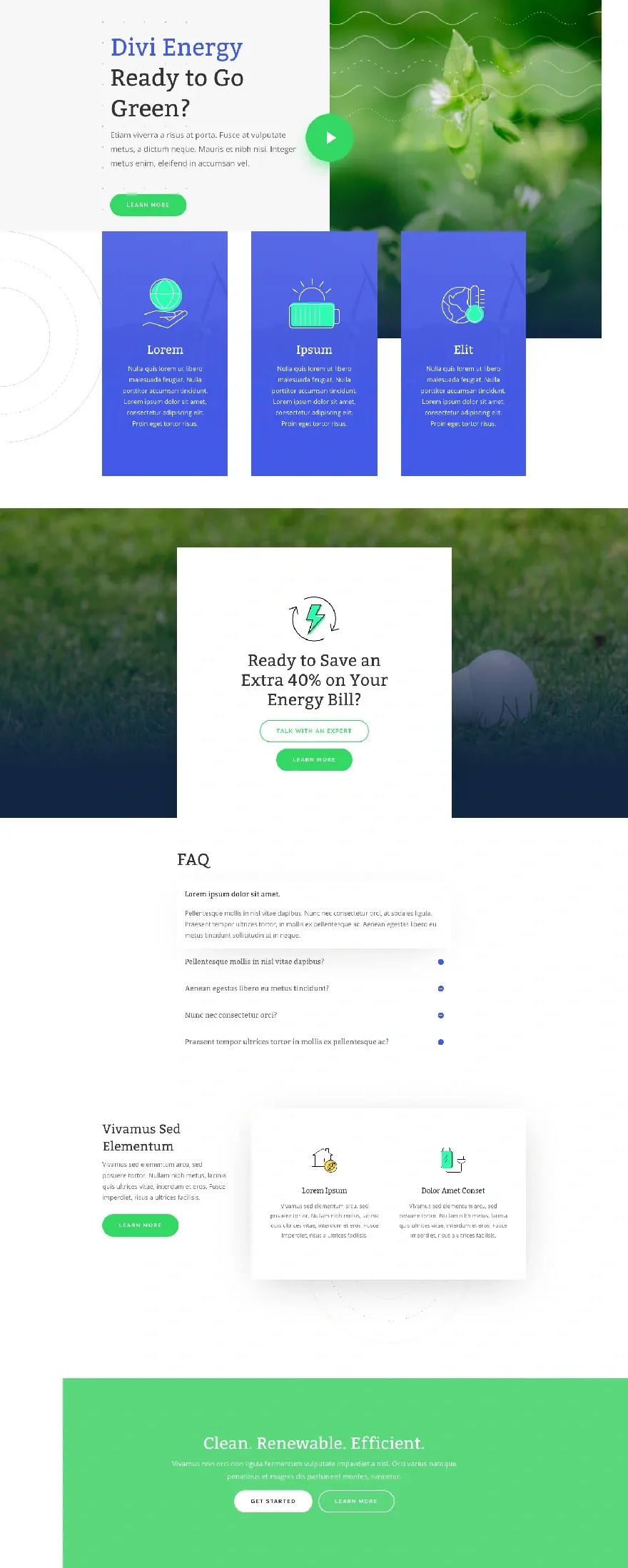 Green Energy 绿色能源WordPress模板
