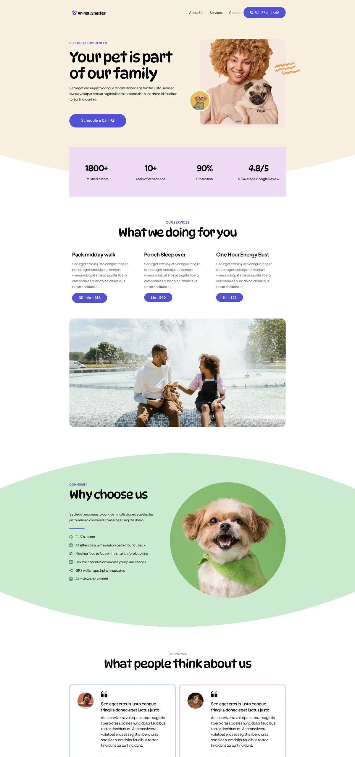 Animal Shelter 宠物动物WordPress模板