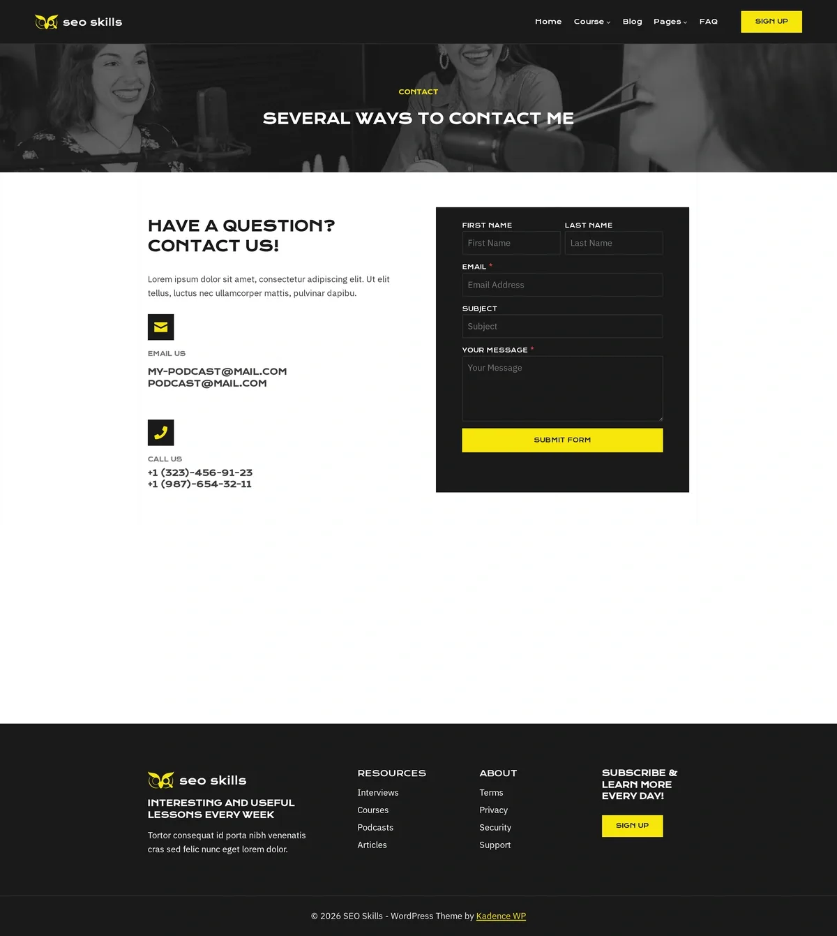 SEO Skills 07 联络