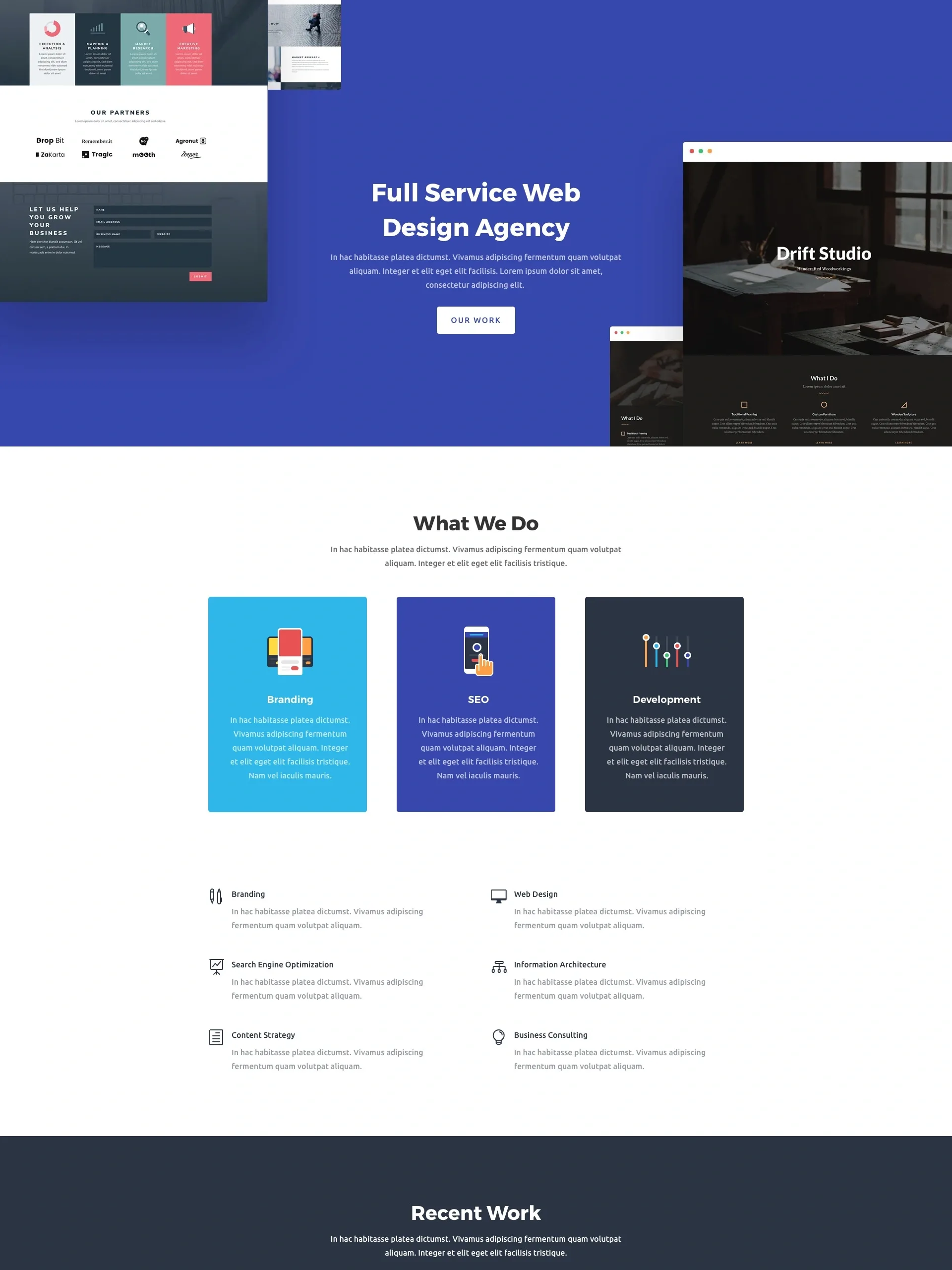 Web Agency 企业顾问WordPress模板
