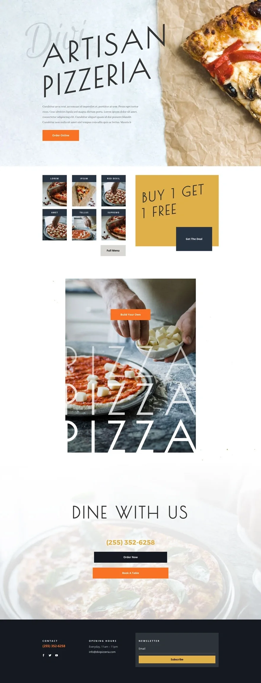 Pizzeria 餐饮品牌WordPress模板