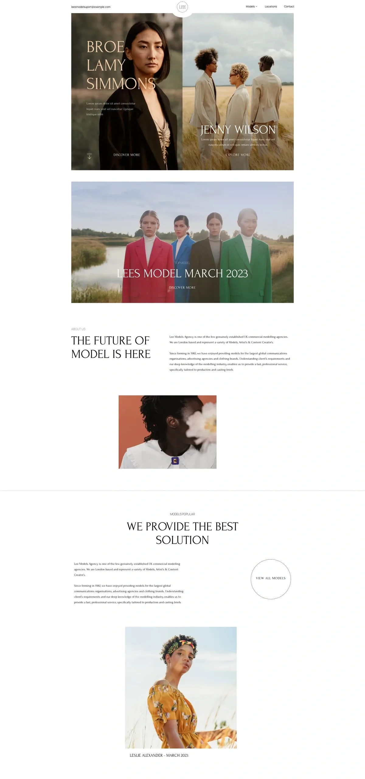 Fashion Models 时尚品牌WordPress模板