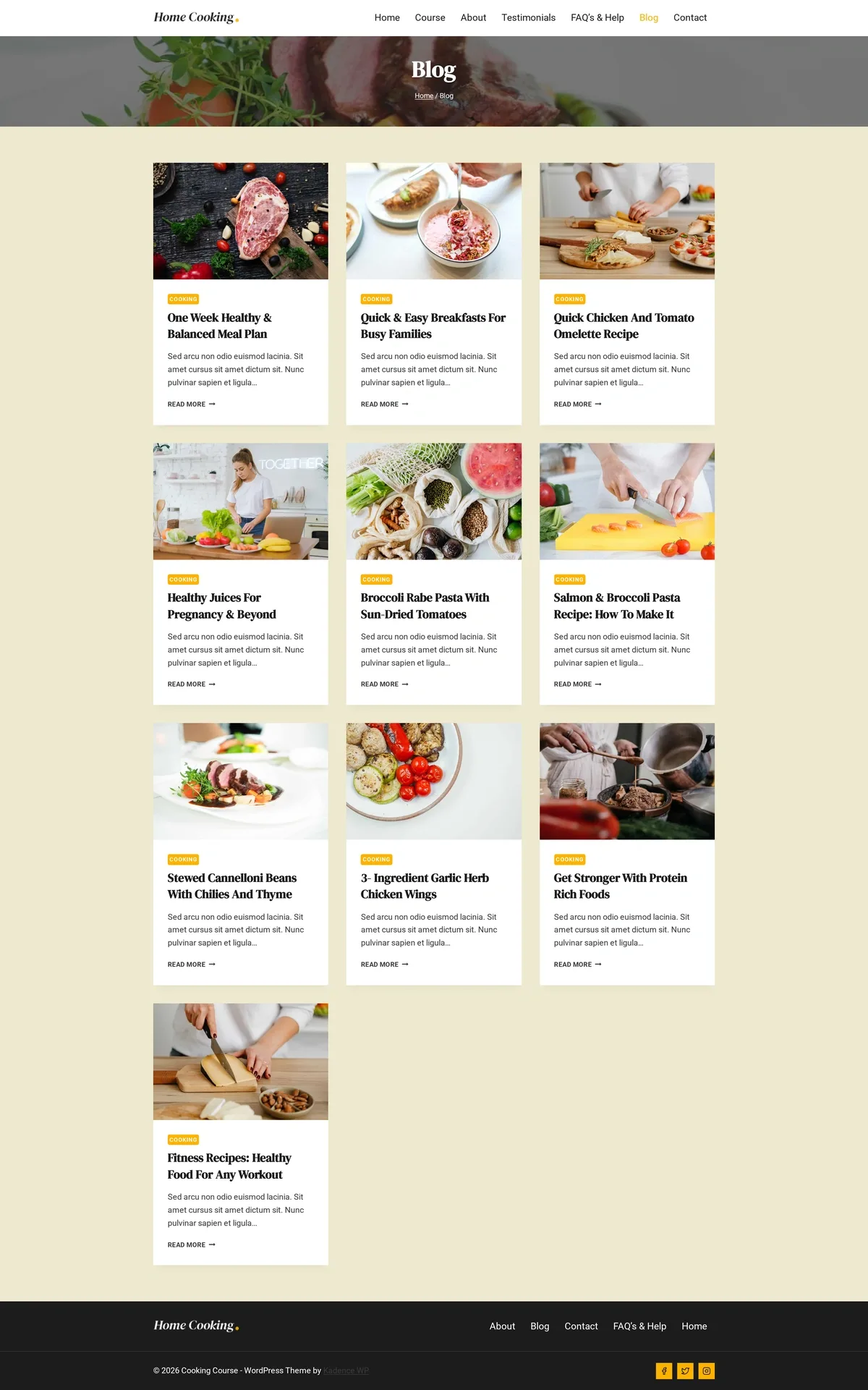 Cooking Course 06 部落格